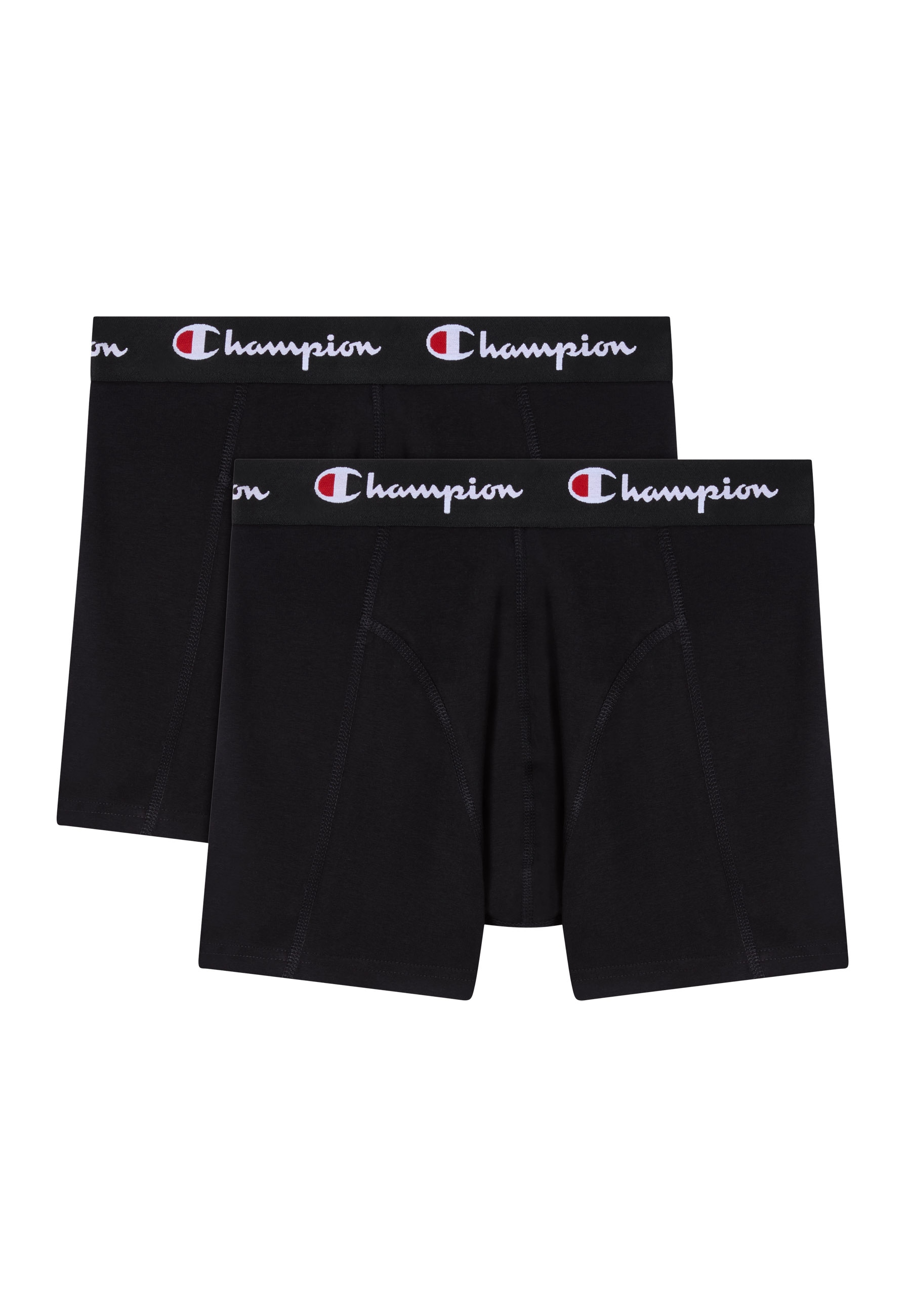 Champion Boxershorts "2 pk Boxer" Packung, 2 Stk. Doppelpack mit 2 Teilen, aus Baumwolle und Elasthan, elastischer Bund