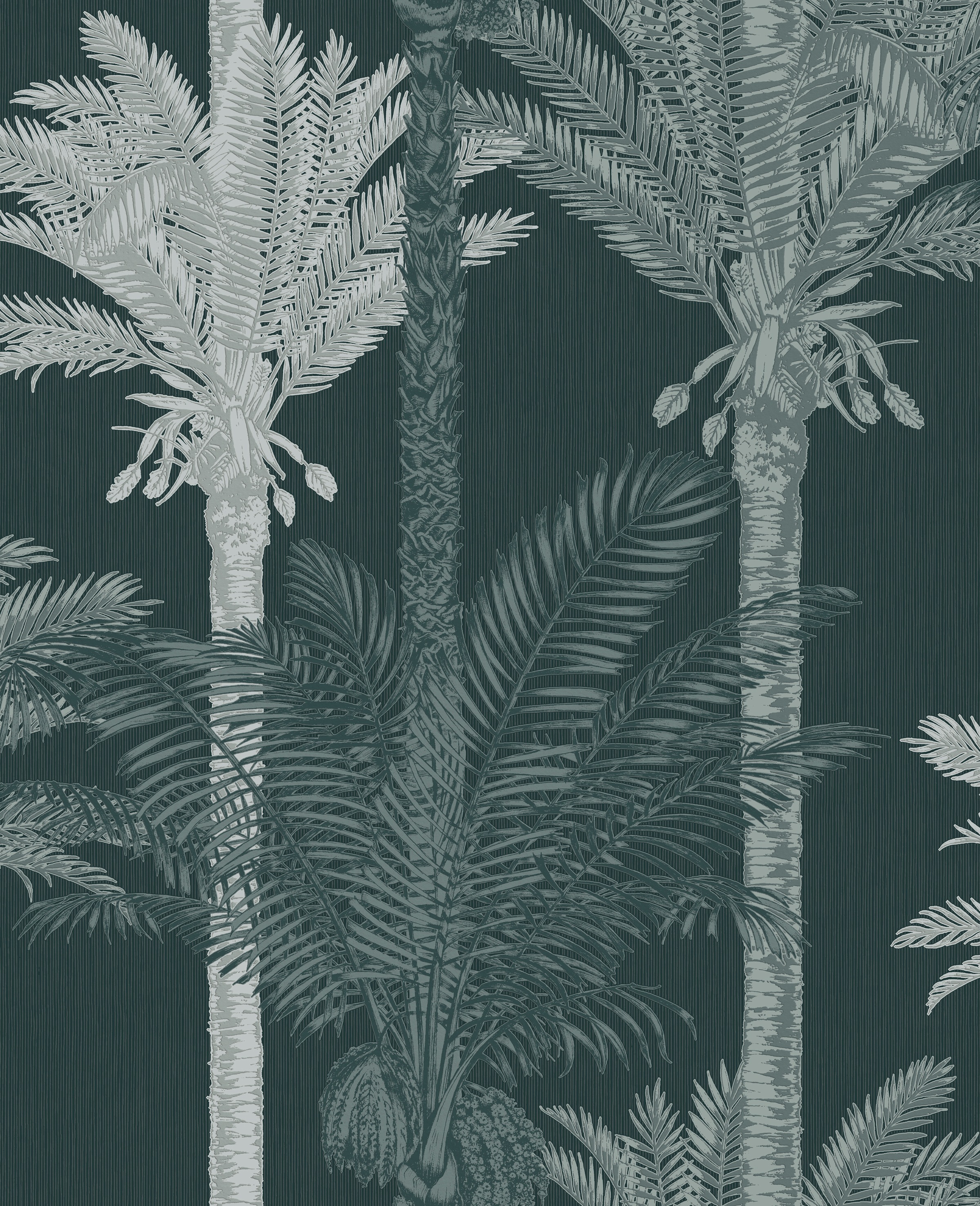 WOW Vliestapete »Exotische Palme«, botanisch, Grün - 1005x52 cm