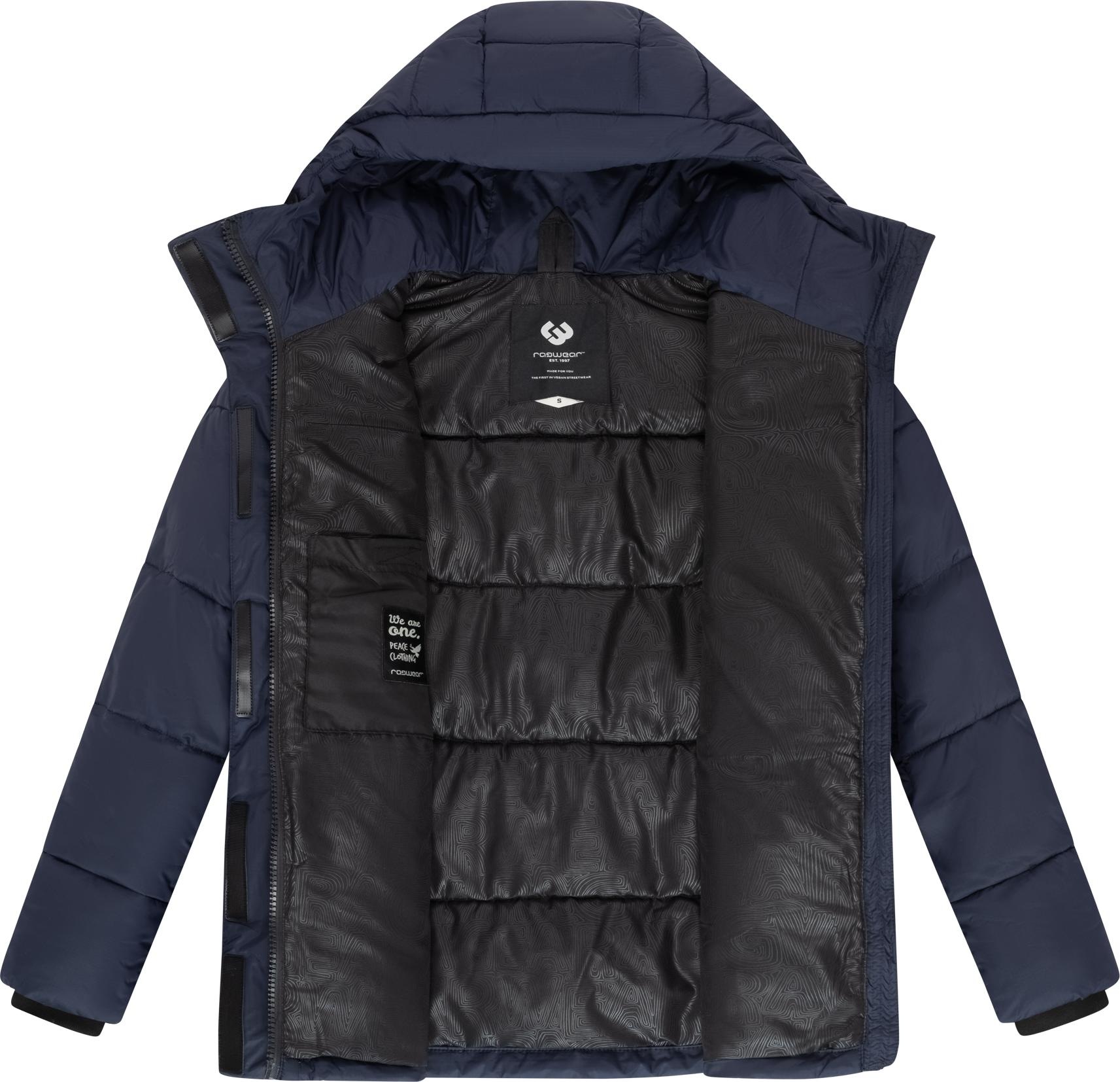 Ragwear Anorak »Wikesh«, mit Kapuze, stylische Winter Steppjacke mit Colourblocking
