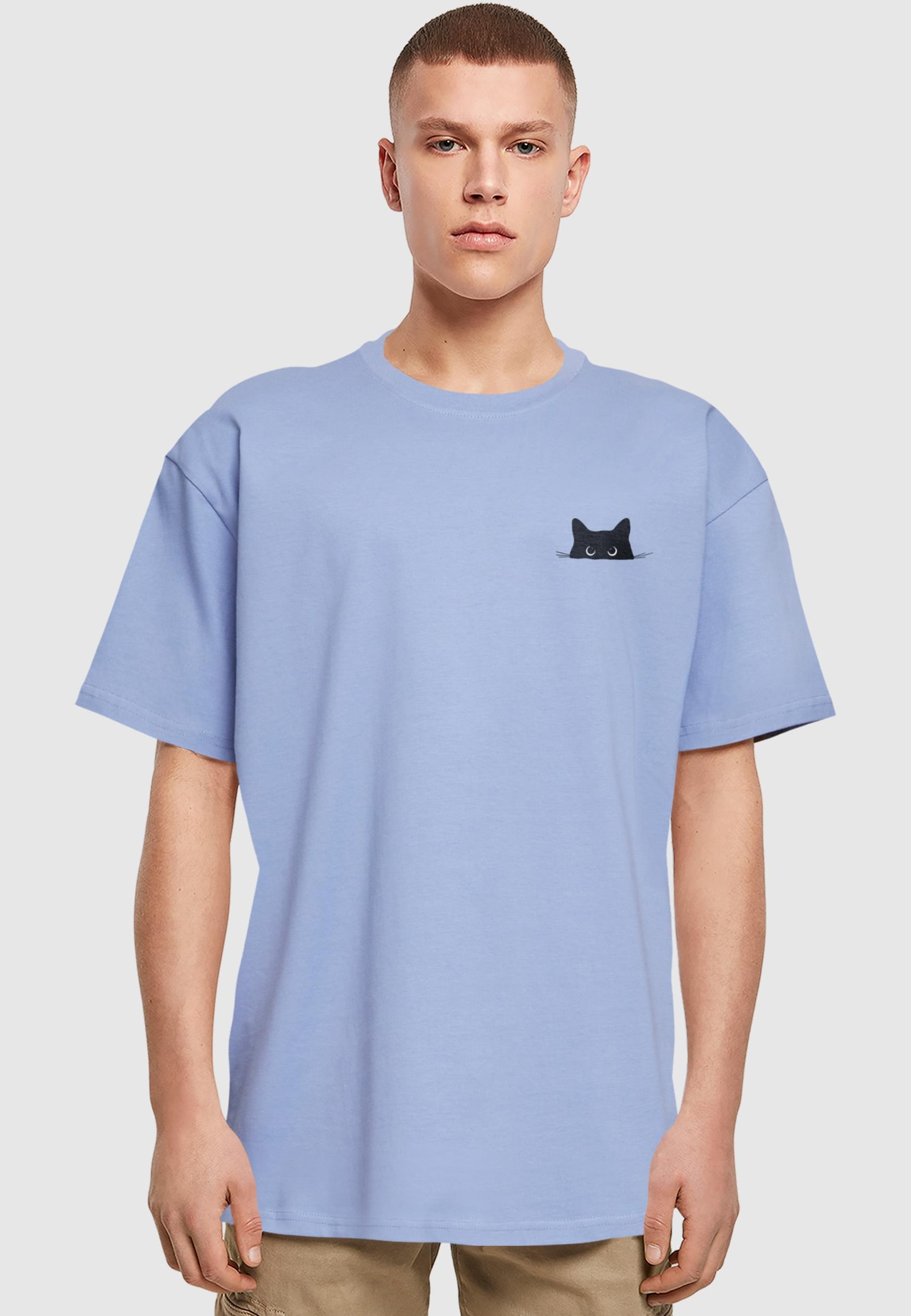 Thumbnail - Merchcode T-Shirt "Merchcode Halloween - Cat Tee" 1 Stk.