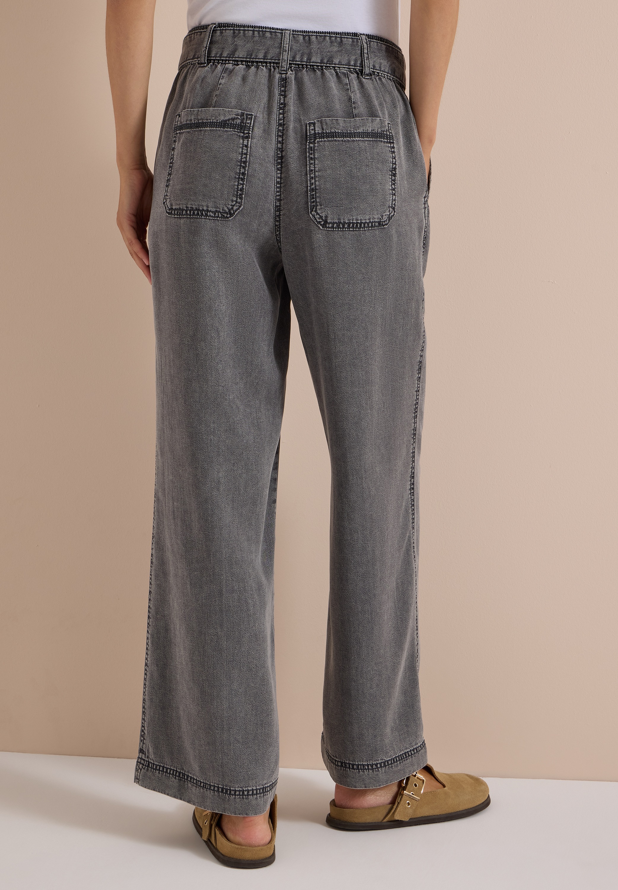 Cecil Stoffhose  mit Bindegürtel