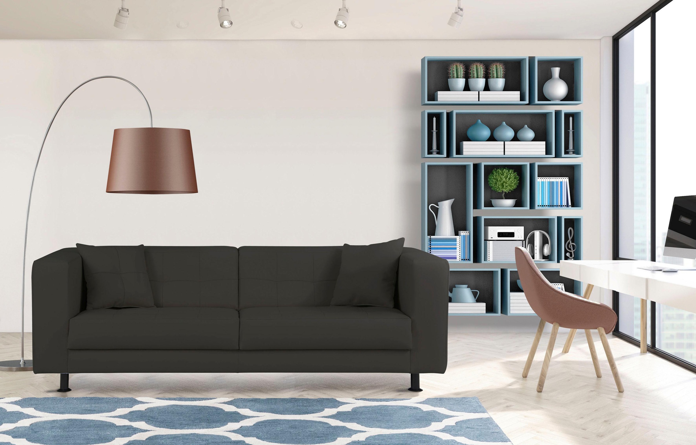 Home affaire 3-Sitzer "Bengo" mit Steppung im Sitz- und Rückenbereich, incl günstig online kaufen