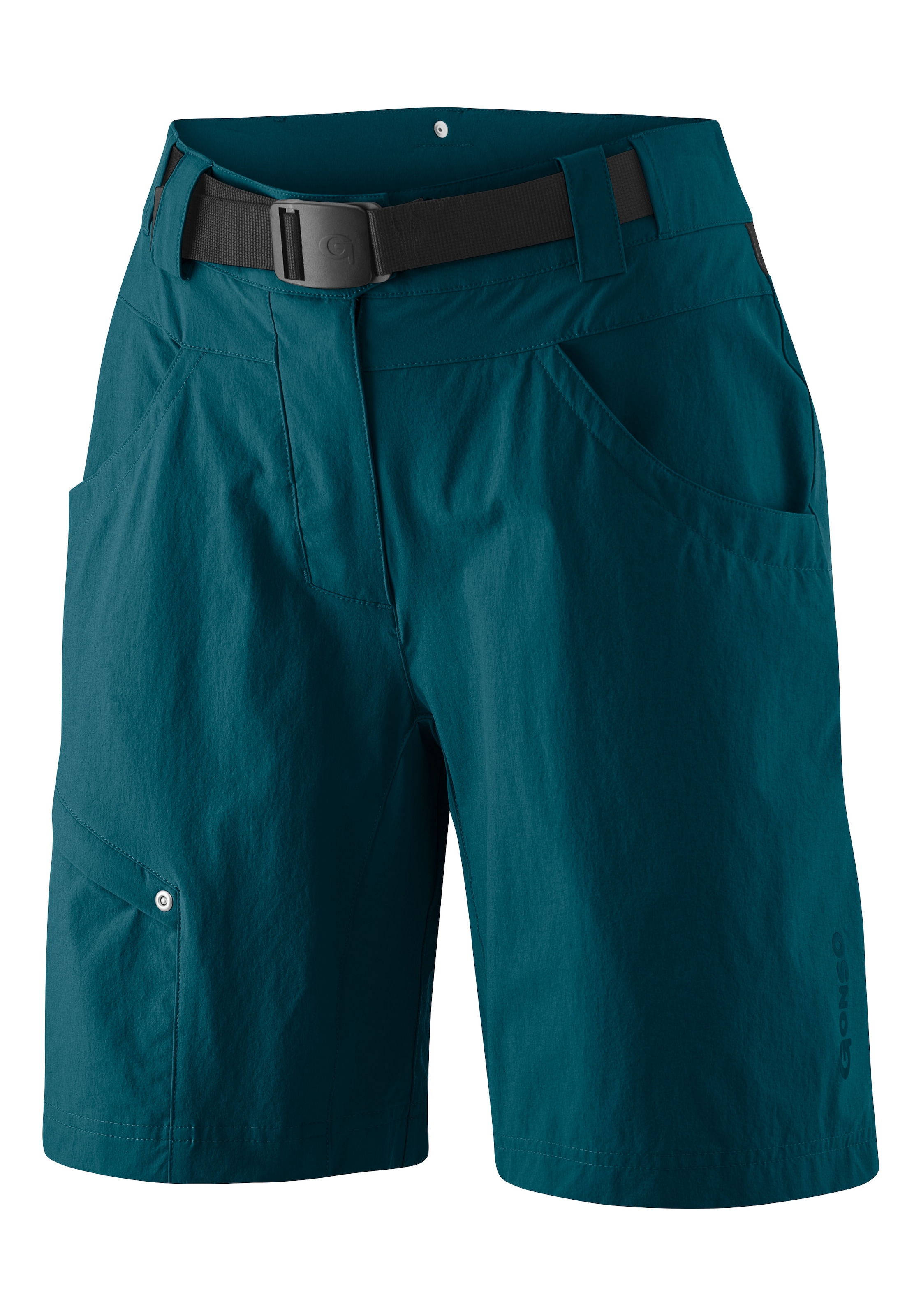 Gonso Fahrradhose »Mira Basic«, kurze Damen Radhose mit Sitzpolster, wasserabweisend, inkl. Gürtel
