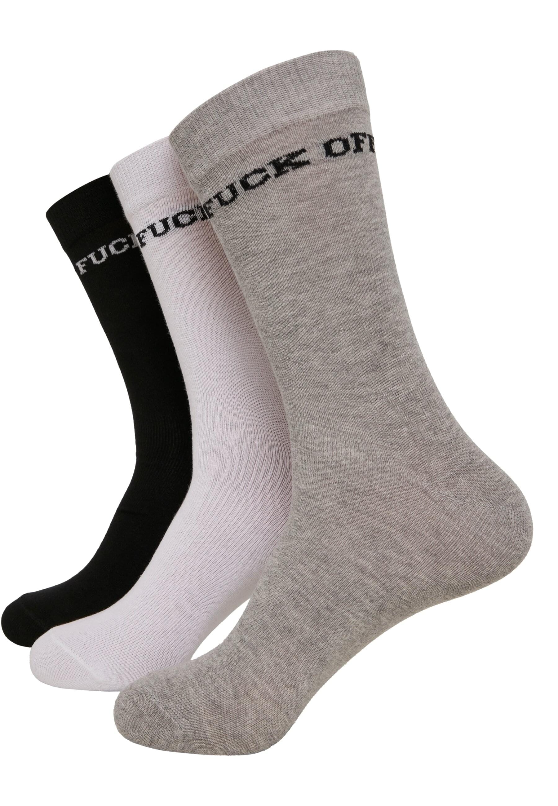 MisterTee Strümpfe "MisterTee Unisex Fuck Off Socks 3-Pack", (1 Paar) günstig online kaufen