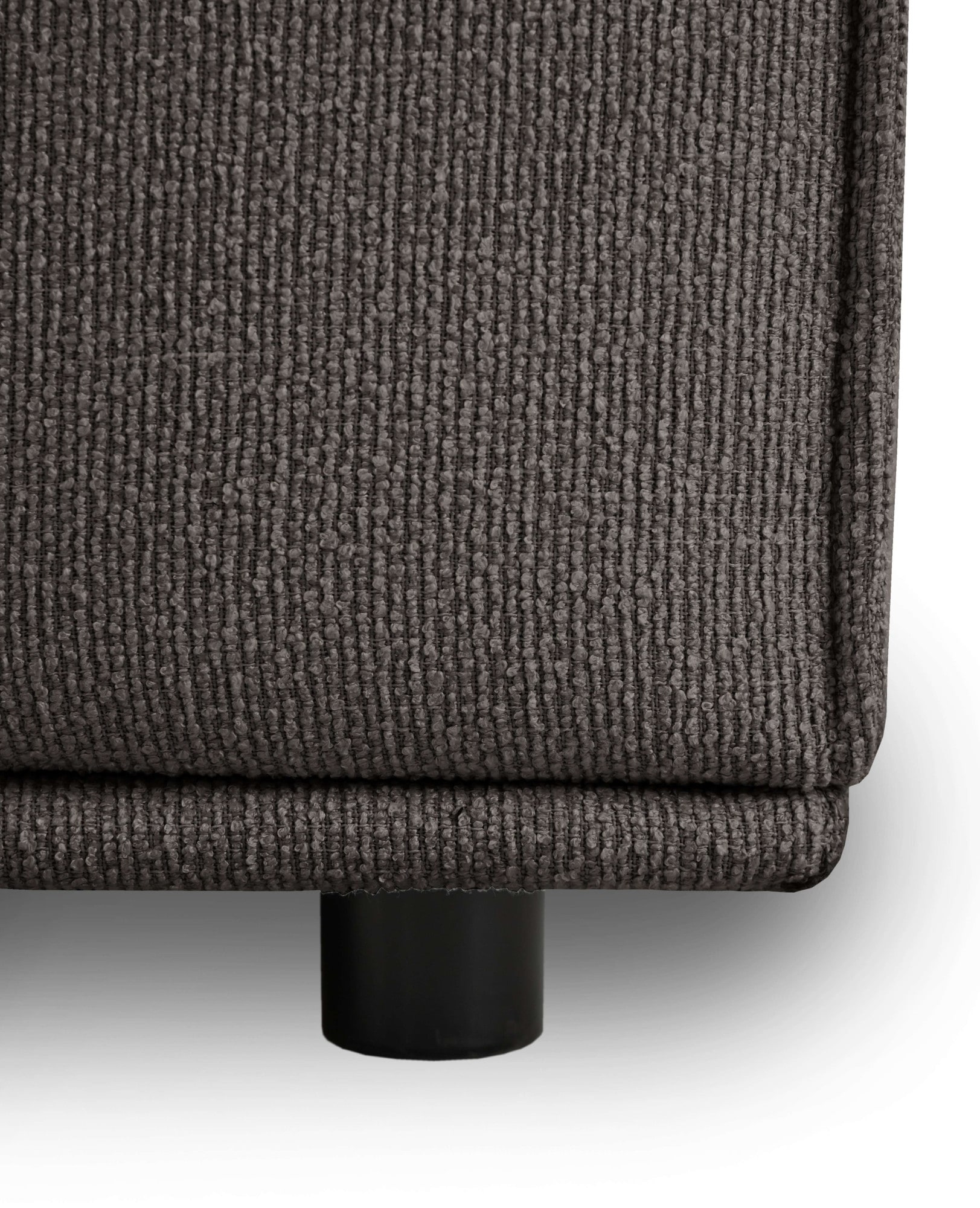 Home affaire Ecksofa »Avelin, 228 cm, L-Form, Chenille, Struktur-Boucle«, mit Wellenunterfederung, Kedernaht, bodentief, Skandi-Design