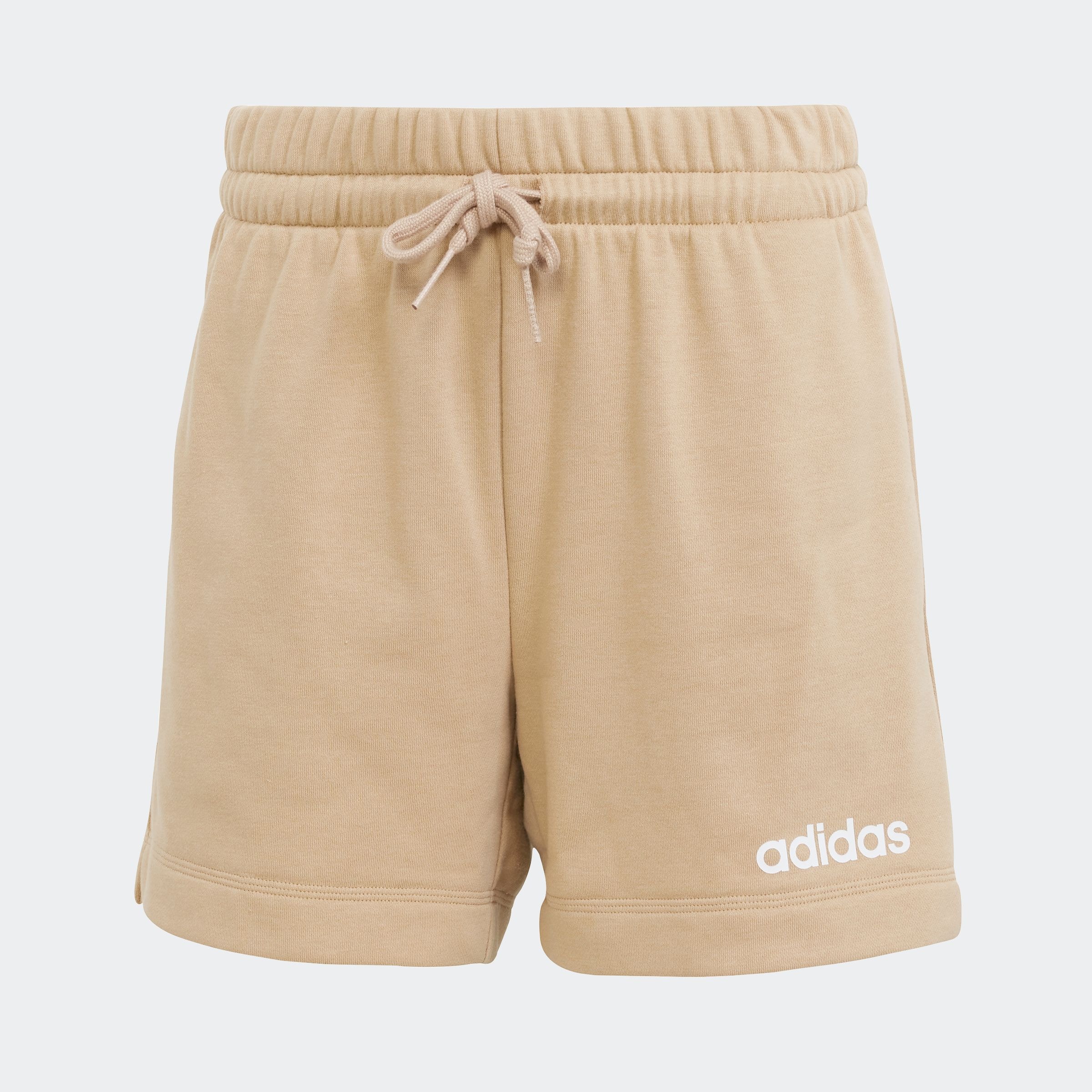 adidas Sportswear Shorts »W LIN FT SHO«, (1 tlg.), Mitelhoher Bund mit Kordelzug, aus weichem French Terry