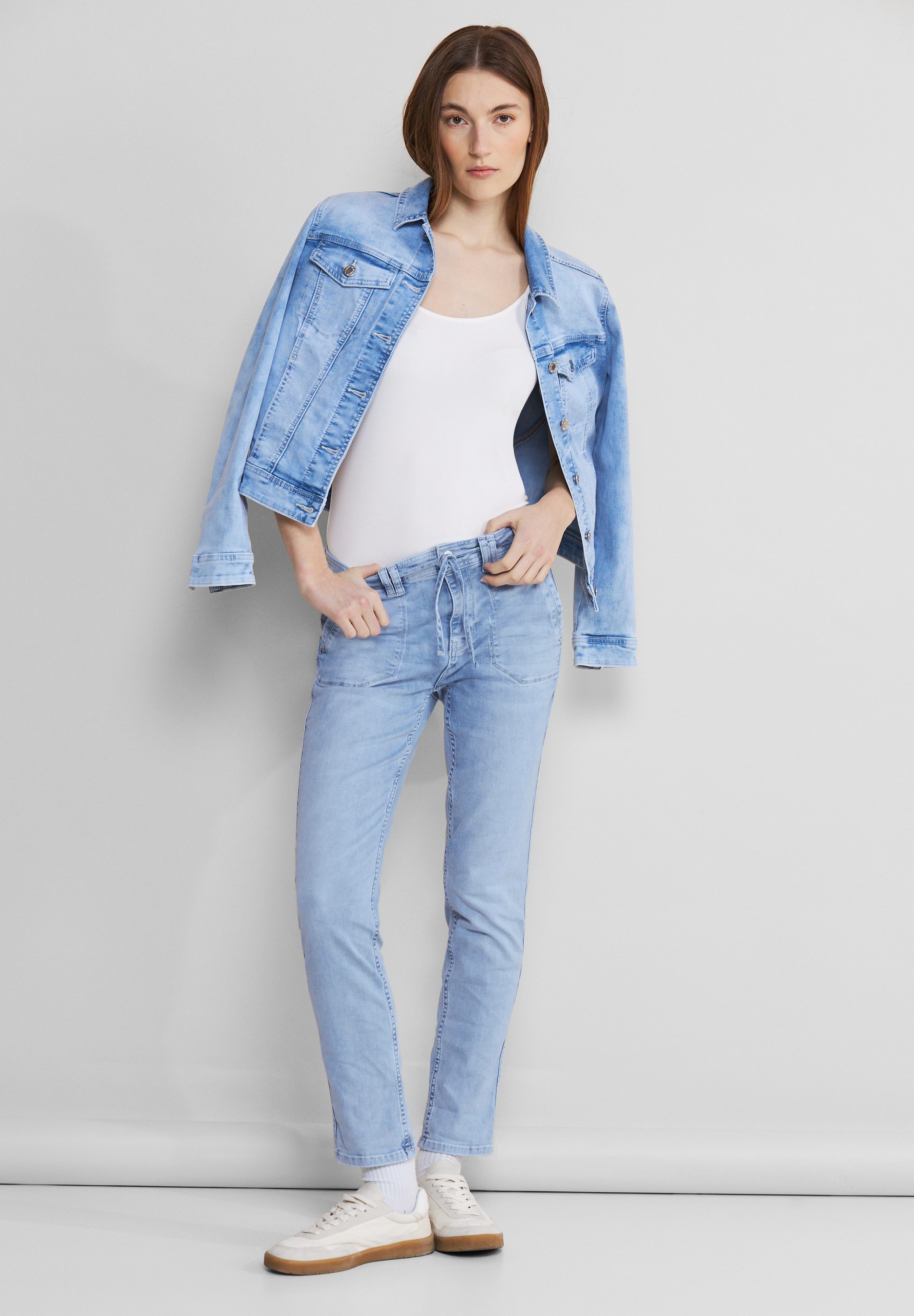 STREET ONE Gerade Jeans, Middle Waist