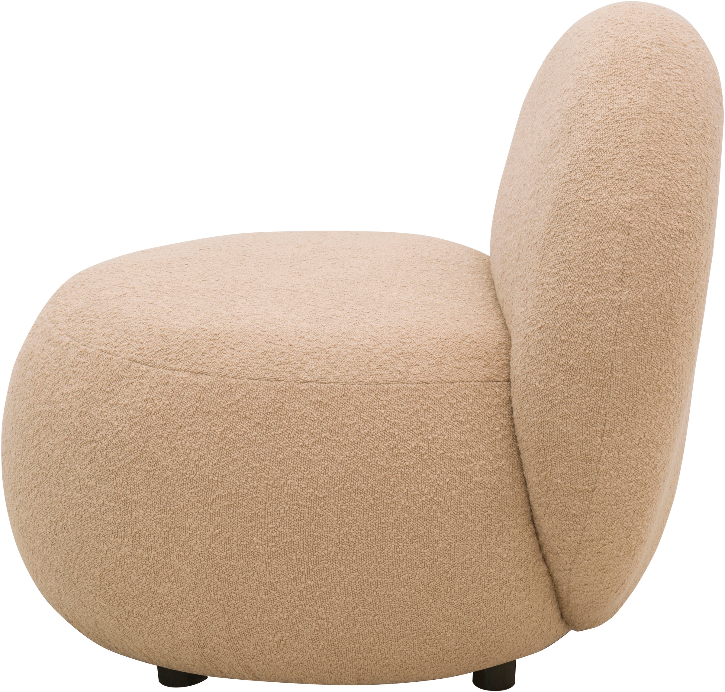 Thumbnail - Home affaire Sessel "Mithras II Cocktailsessel, organische Formensprache, Solitär Sessel" Bouclé oder Fellimitat; Liefer...