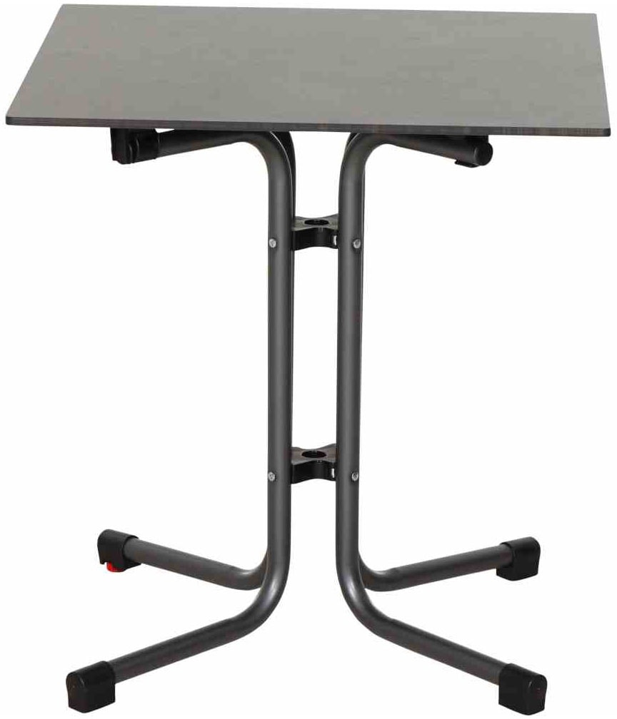 Siena Garden Gartensessel »Lane Sessel taupe 2er Set mit Tisch« Set, 2 Stk. tlg. 2 x Stapelsessel + Tisch Sola 65 x 65 cm