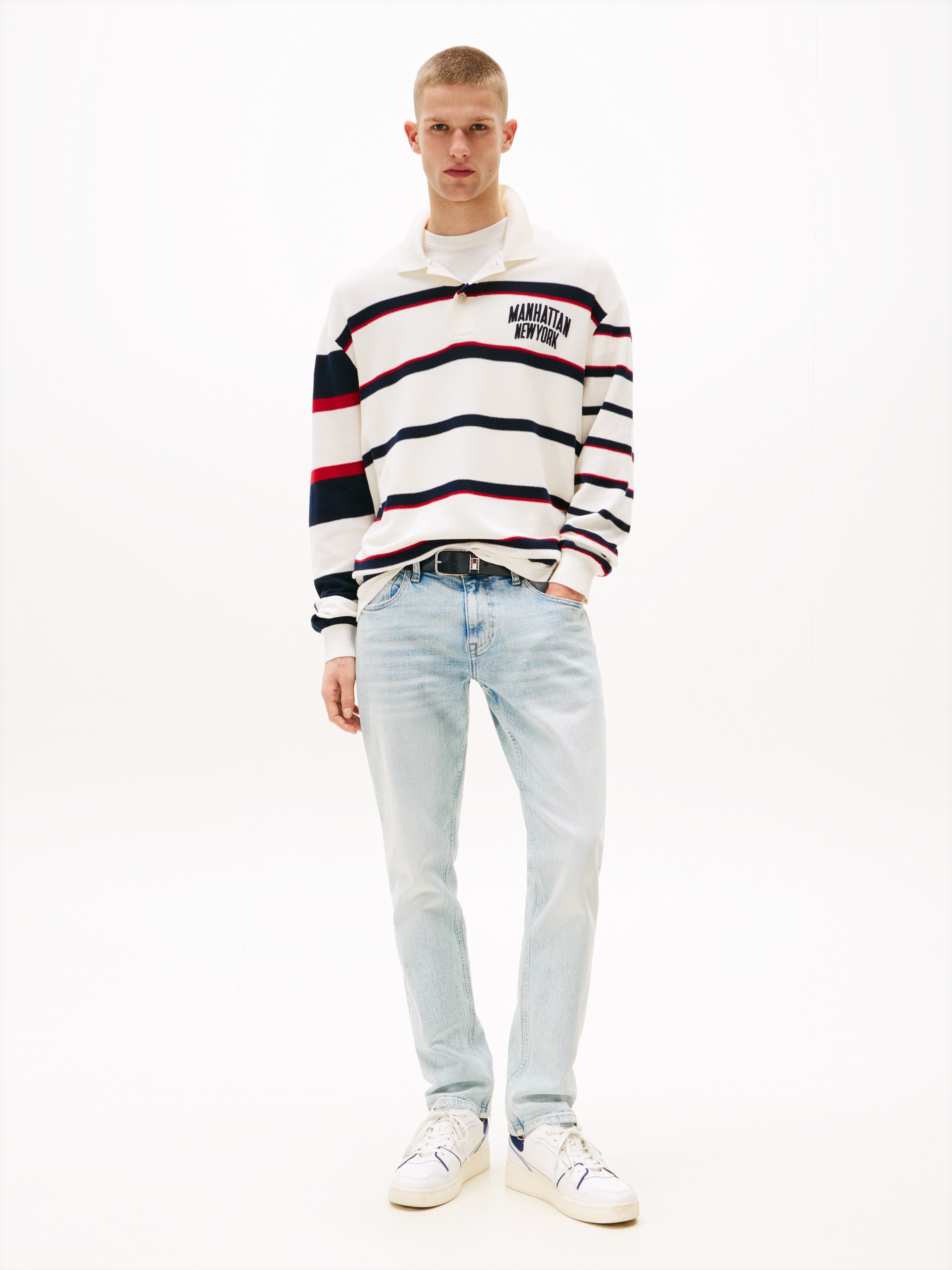 Tommy Jeans Slim-fit-Jeans »Scanton Slim Denim«, Mit Gürtelschlaufen