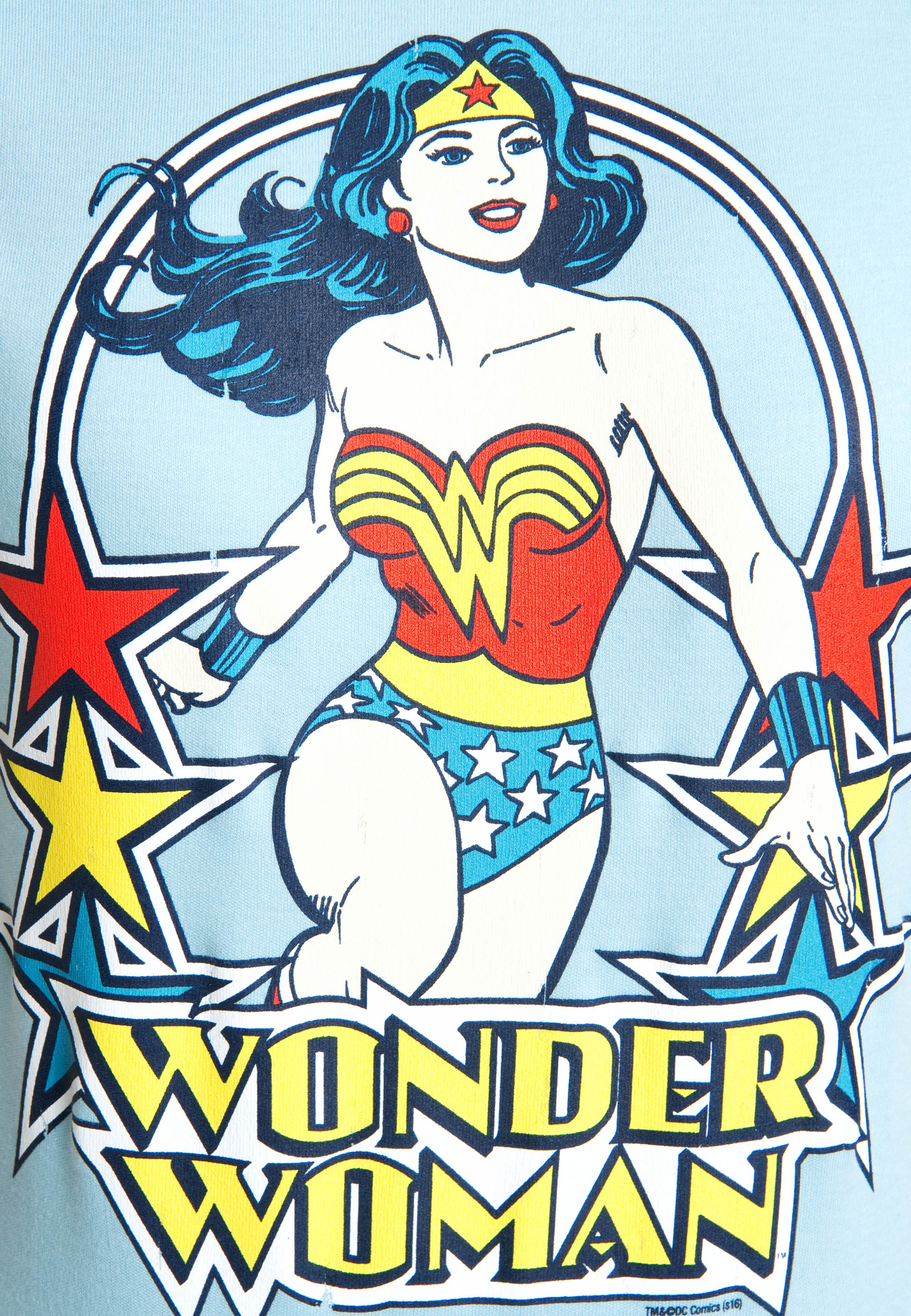 LOGOSHIRT T-Shirt »Wonder Woman – Stars«, mit lizenziertem Originaldesign