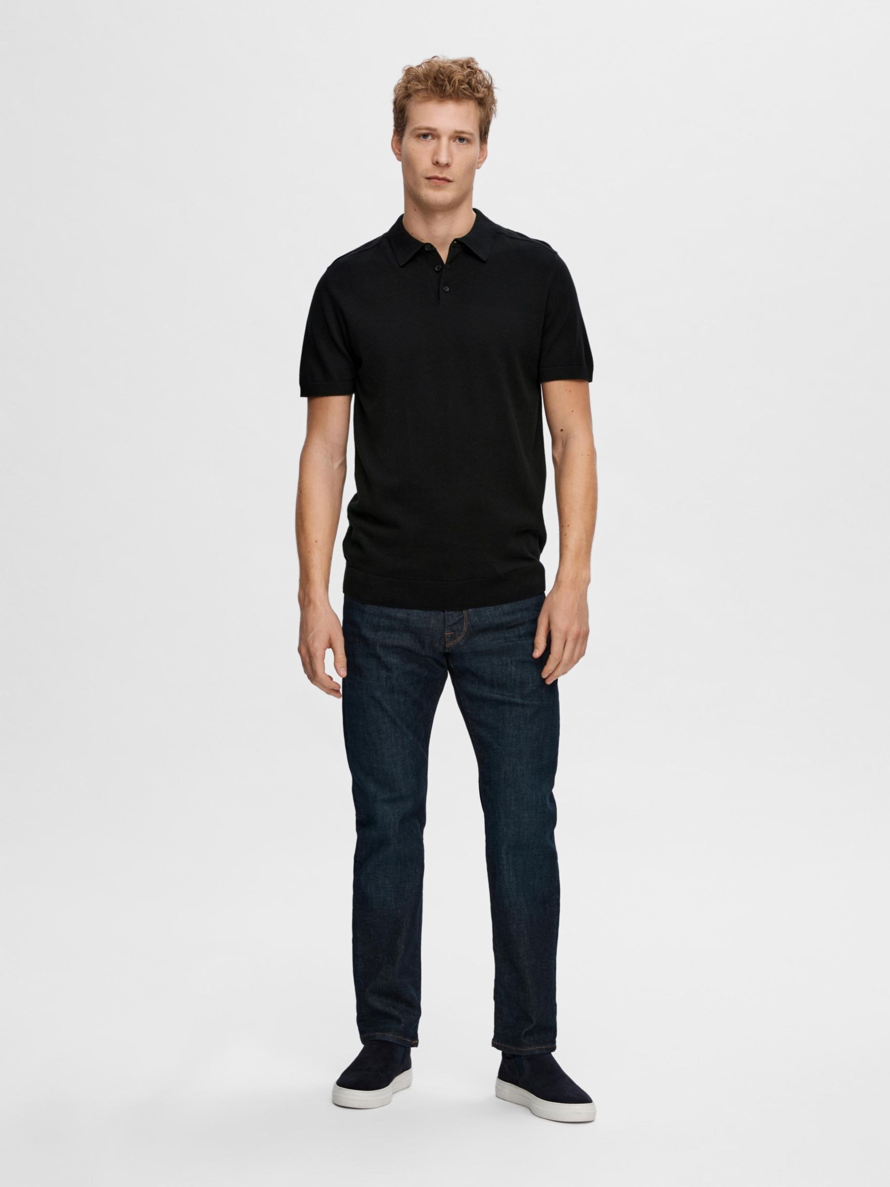 SELECTED HOMME Poloshirt »SLHBERG SS KNIT POLO NOOS«