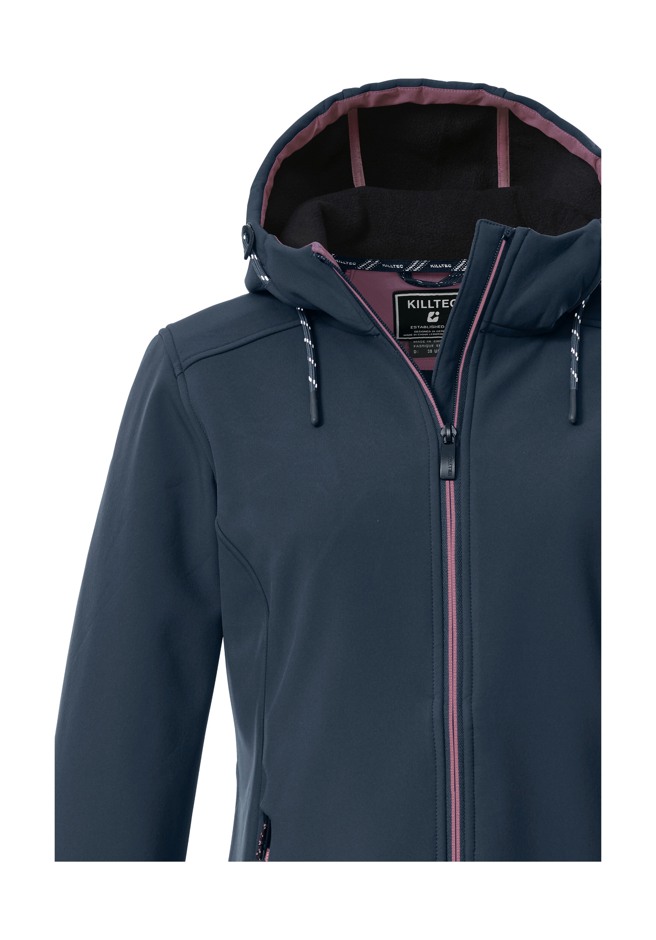 Killtec Softshelljacke »KOW 8 WMN SFTSHLL JCKT«, Damen Softshelljacke: wasser- und windabweisend, atmungsaktiv
