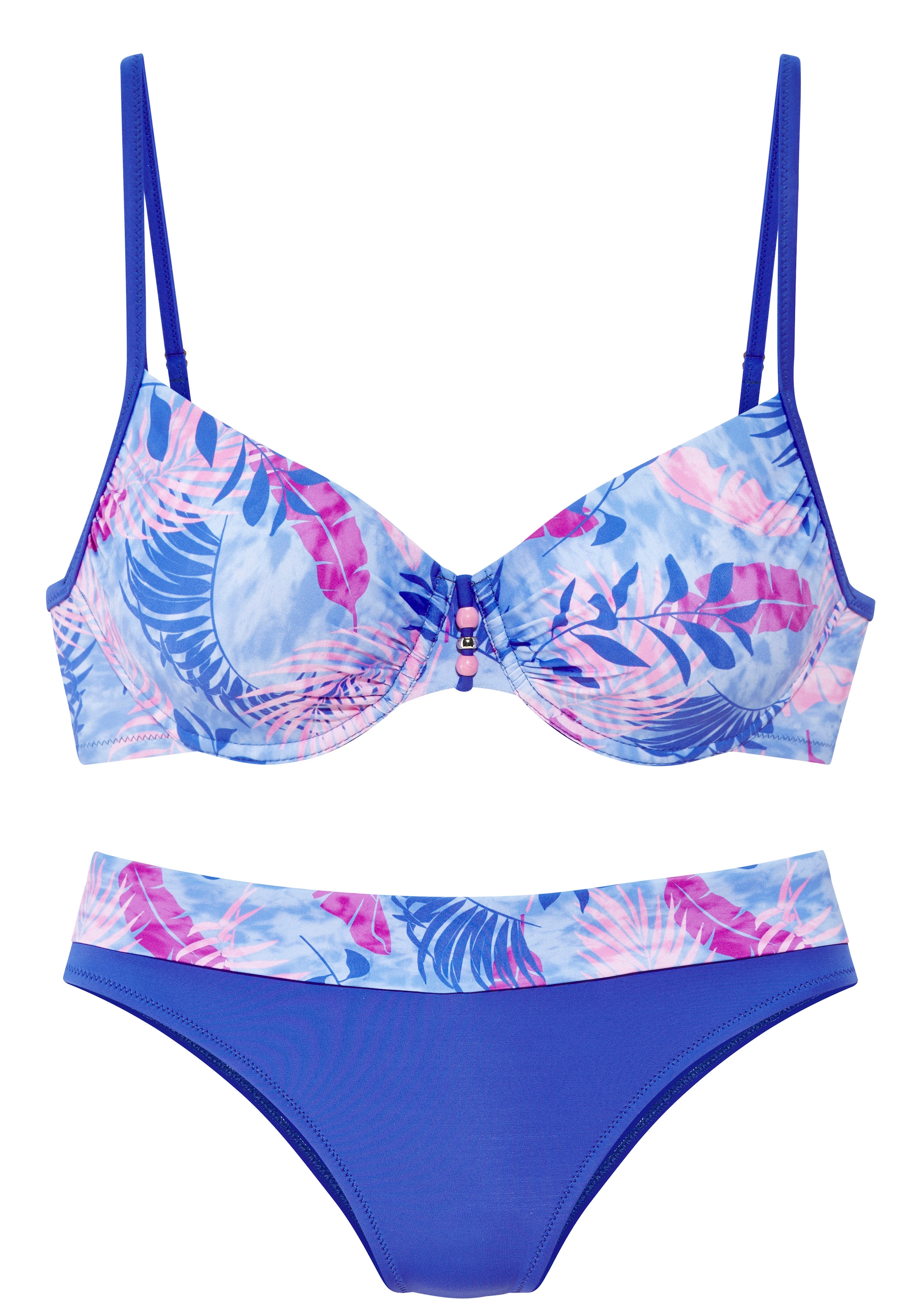 Vivance Bügel-Bikini mit stylischem Blätterprint günstig online kaufen