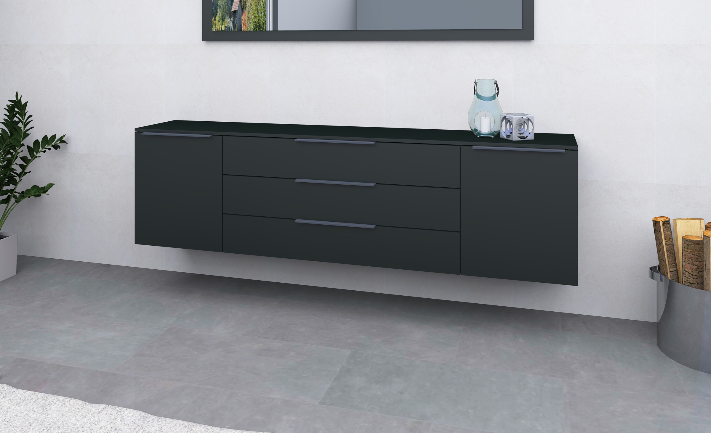 borchardt Möbel Sideboard "Tom, Kommode Breite 200cm, hängend oder stehend günstig online kaufen