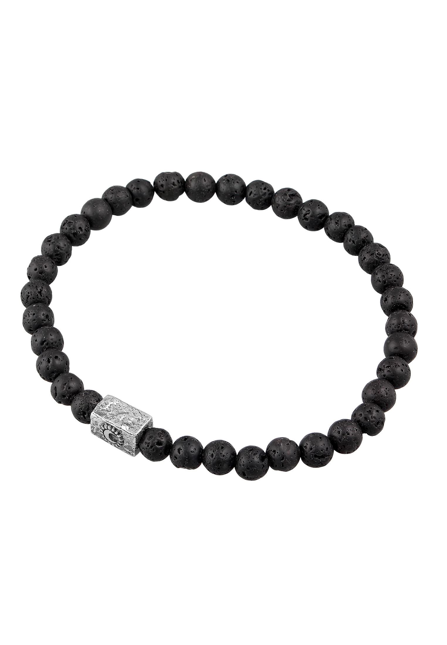 HAZE & GLORY Armkette »Armband Lava Perlen Sacred Sun Bead 925 Silber«