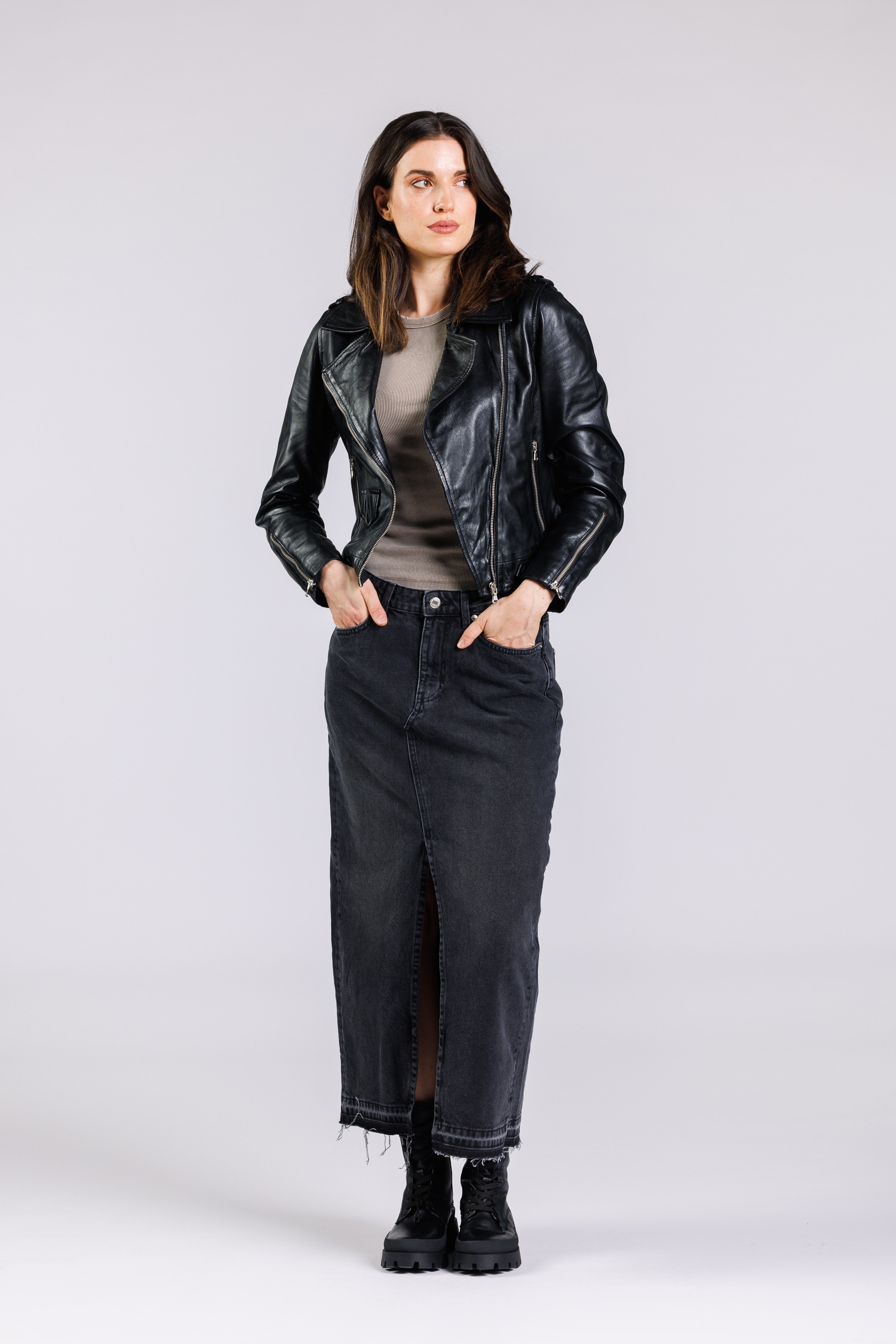 Freaky Nation Lederjacke "Stine-FN" günstig online kaufen