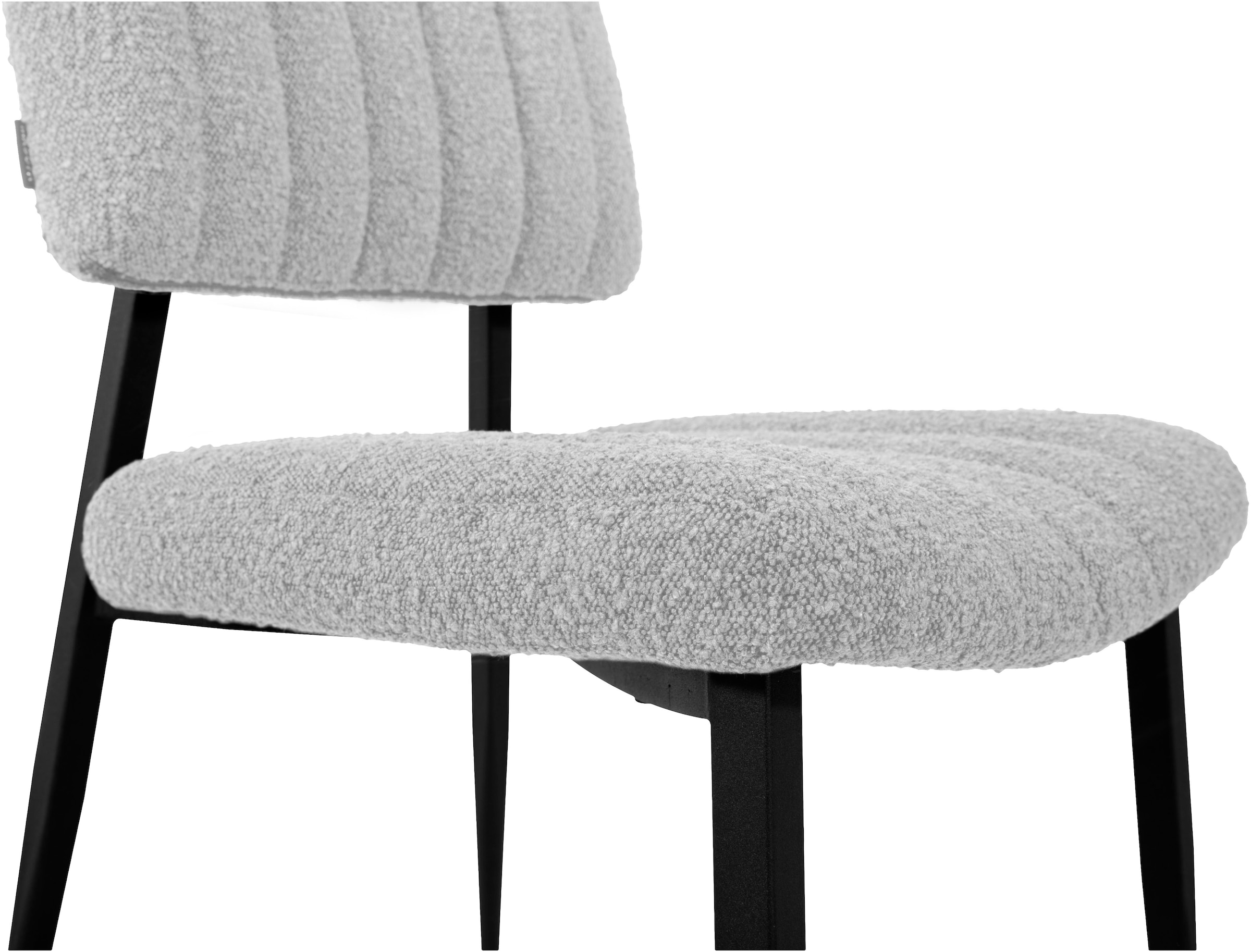 OMG Design Esszimmerstuhl »Dirk«, (Set), 2 St., Stoff, moderner Boucle Bezug, bequem gepolstert