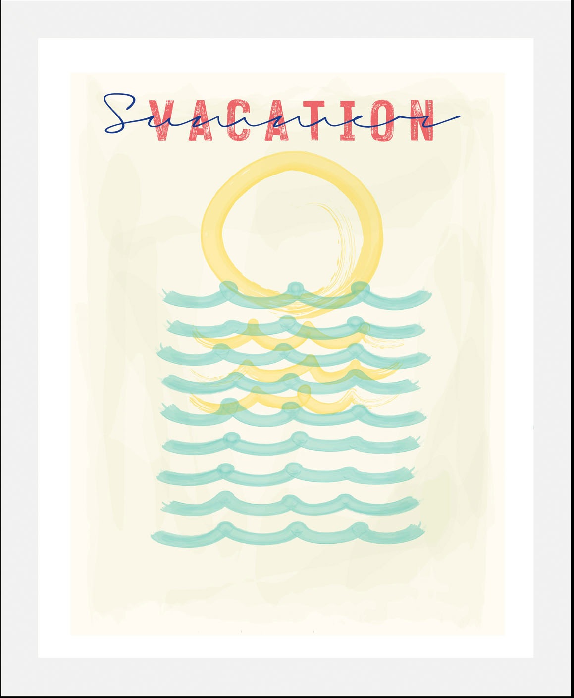 queence Bild "Vacation", Schriftzüge-Schriftzug-Sprüche & Texte-Motivations günstig online kaufen