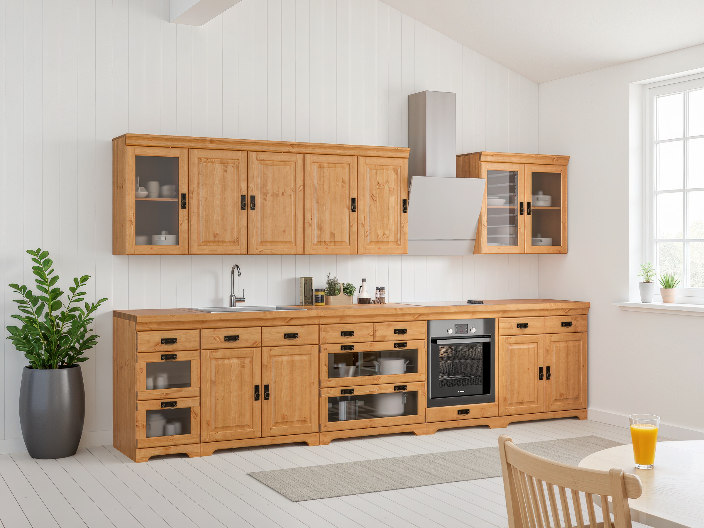 OTTO home Herdumbauschrank "Rügen" Breite 60 cm, Kiefer massiv, Nischenmaß günstig online kaufen