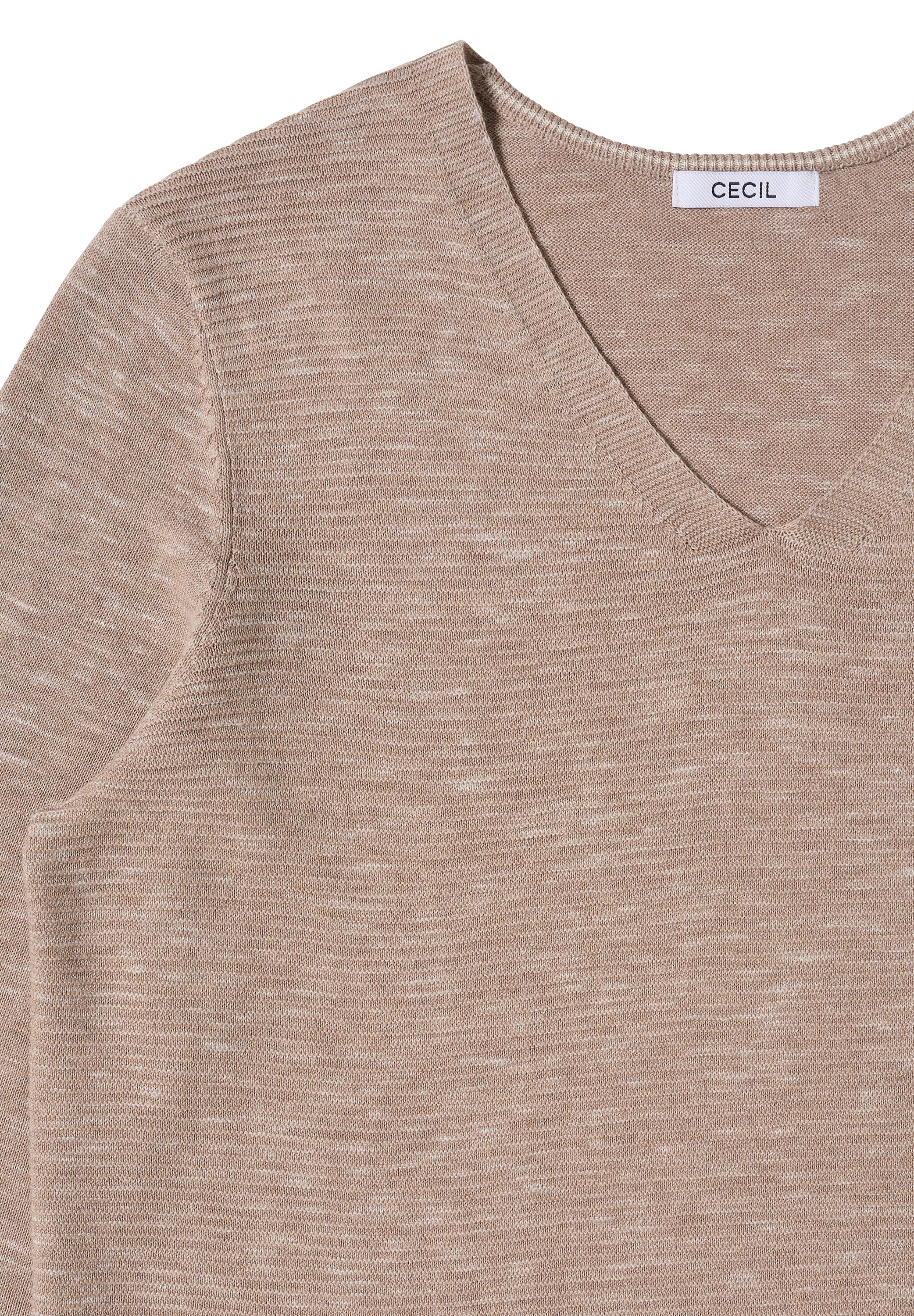 STREET ONE Strickpullover, im Melange Look