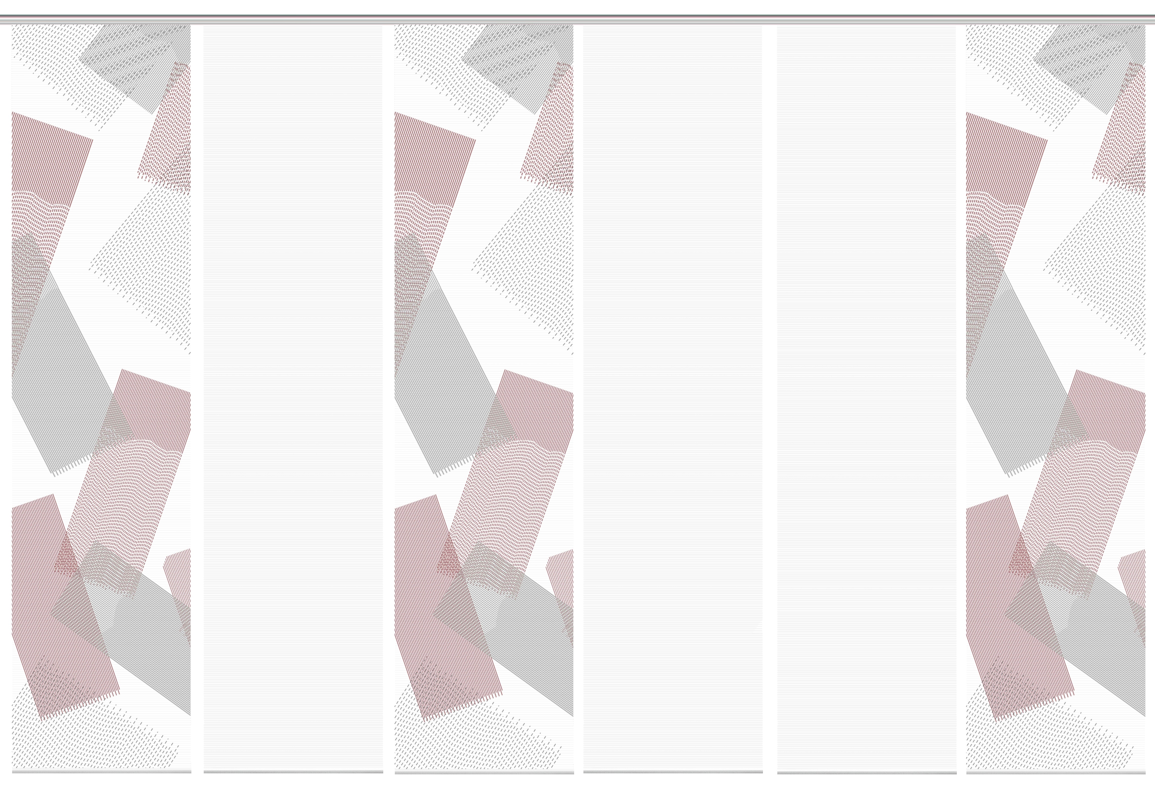 Thumbnail - Vision Schiebegardine "NAYAH" Paneelwagen 6 Stk. tlg. SET,SCHIEBEVORHANG,BAMBUS,DIGITALDRUCK