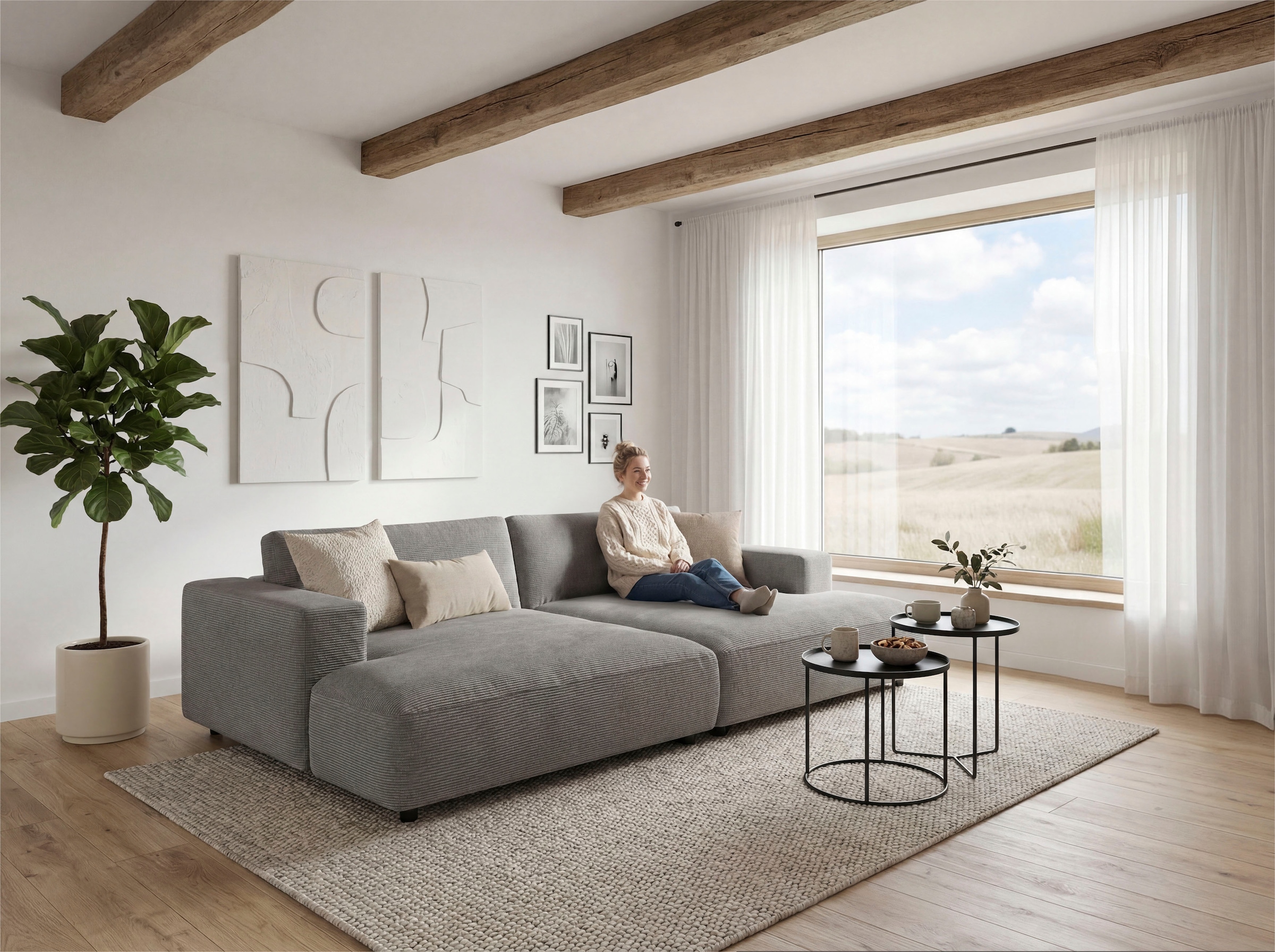Musterring Loungesofa »MR LUCIA, die ultimative Lounge-Oase, Breite 300cm, bequem, Mega Sofa« Mega-Fläche, erstklassige Kammerkissen & Luxus-Komfort