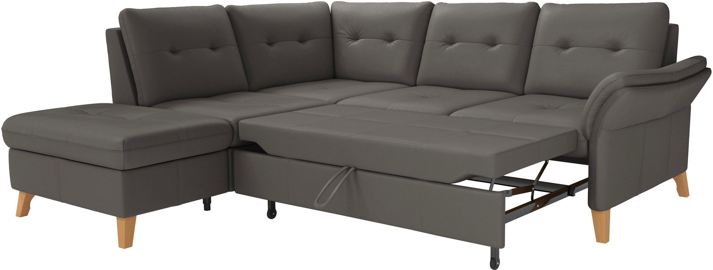 sit&more Ecksofa »Göteborg«, inkl. Sitztiefenverstellung, wahlweise mit Bettfunktion & Bettkasten