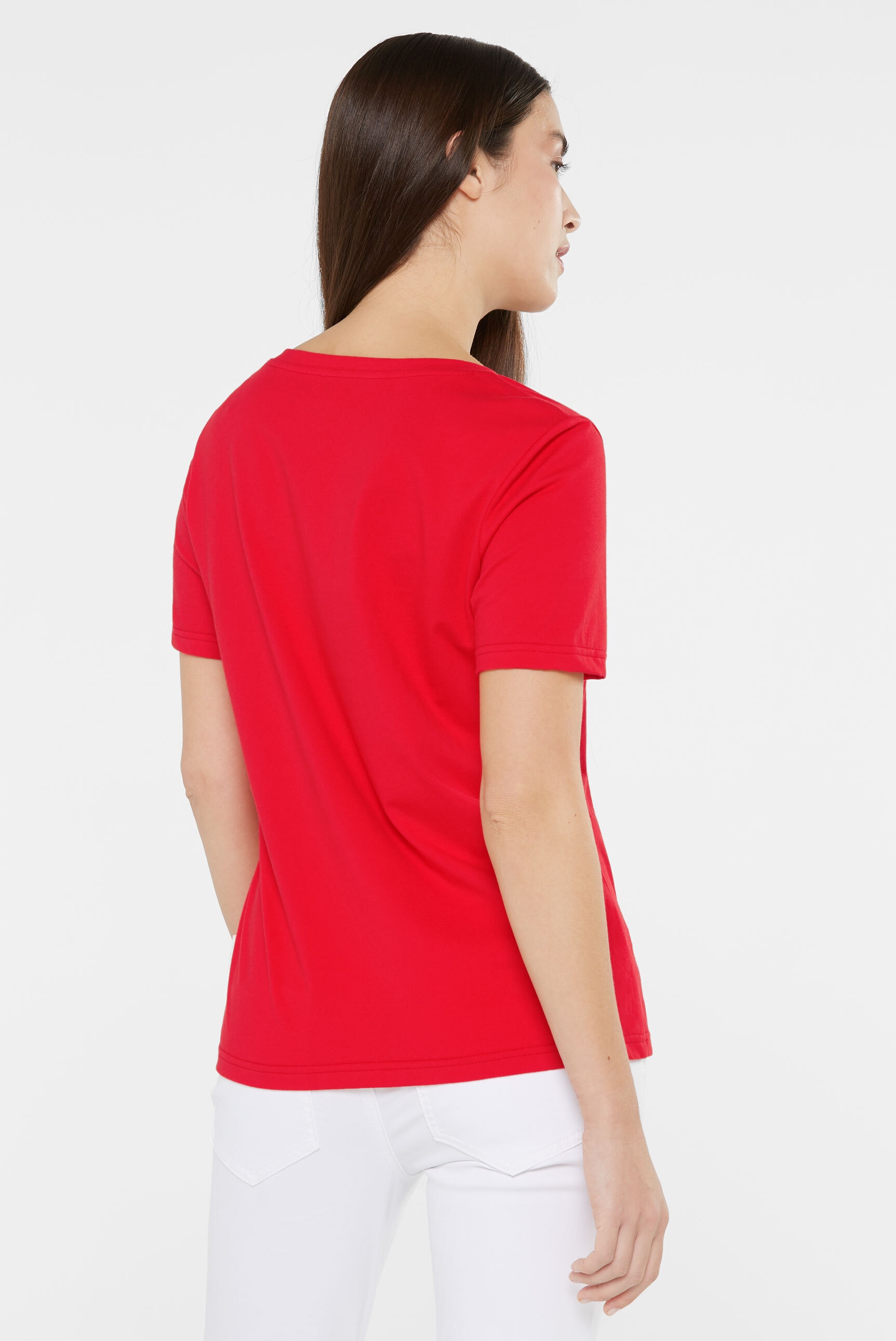 SENSES.THE LABEL V-Shirt, aus Baumwolle