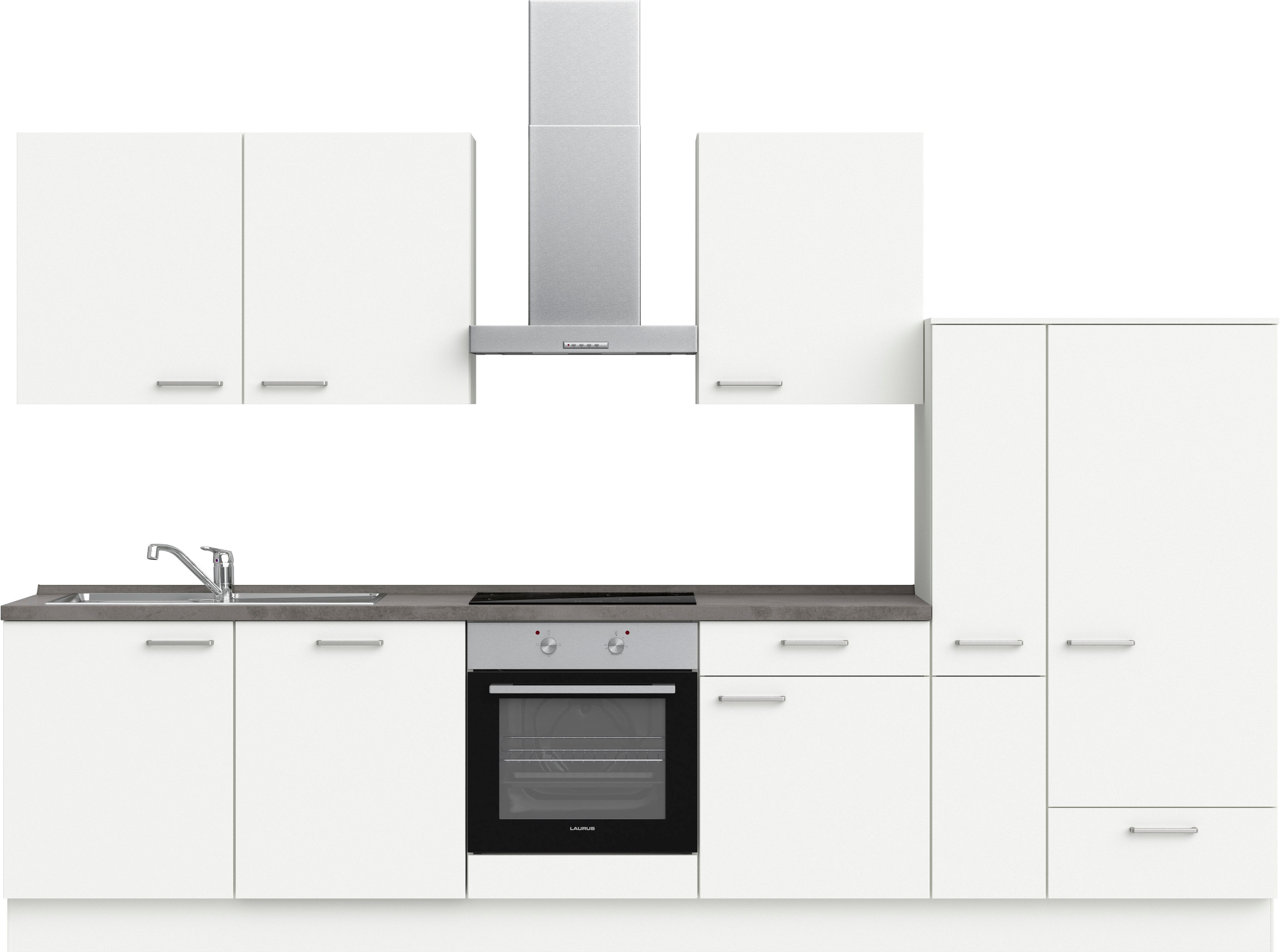 nobilia 1100000002199 ""Touch I", NEU: individuell anpassbar mit gratis Profi-Beratung" vormontiert, Breite 330 cm, Ausrichtung wählbar, wahlw. mit E-Geräten