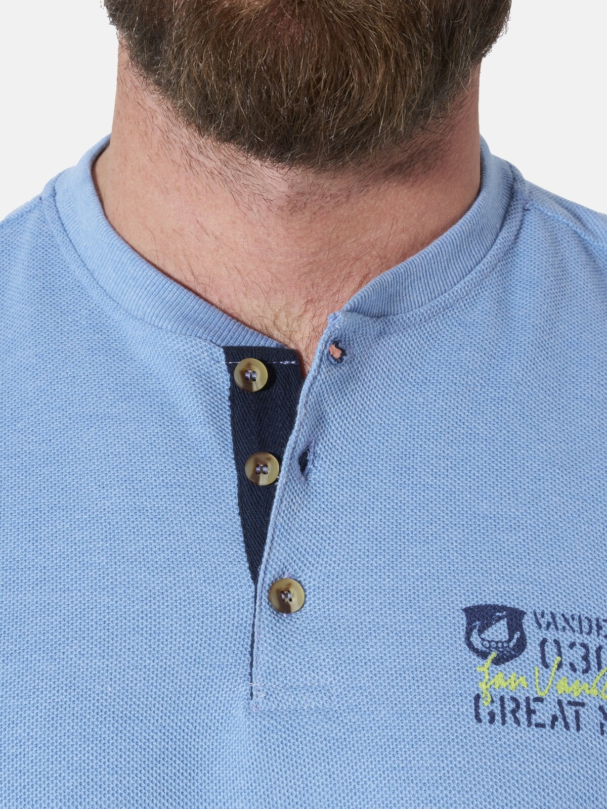 Jan Vanderstorm Langarm-Poloshirt »Langarmshirt IVOR«