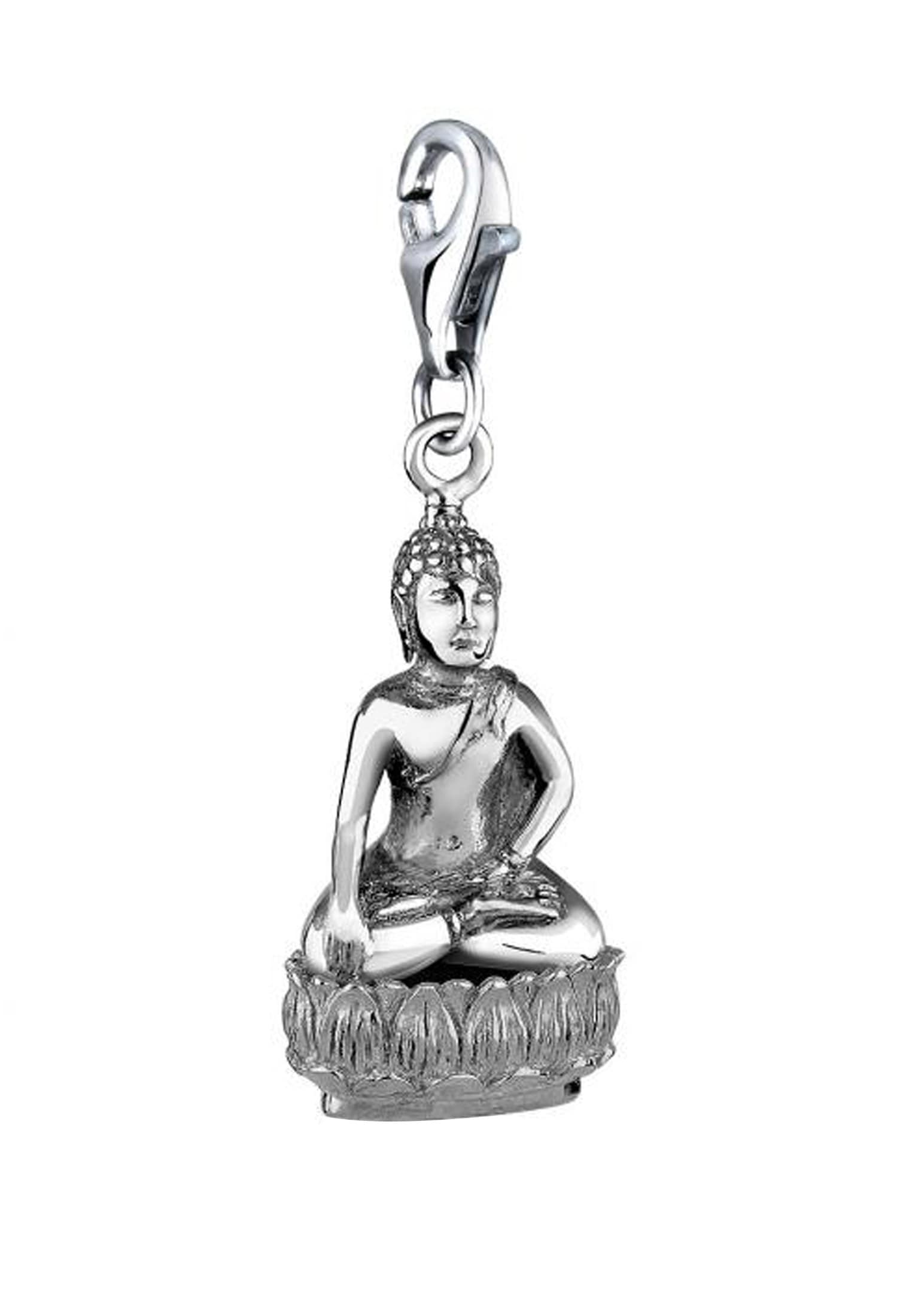 Nenalina Charm-Einhänger »Buddha Karma Talisman Trend Symbol 925 Silber«