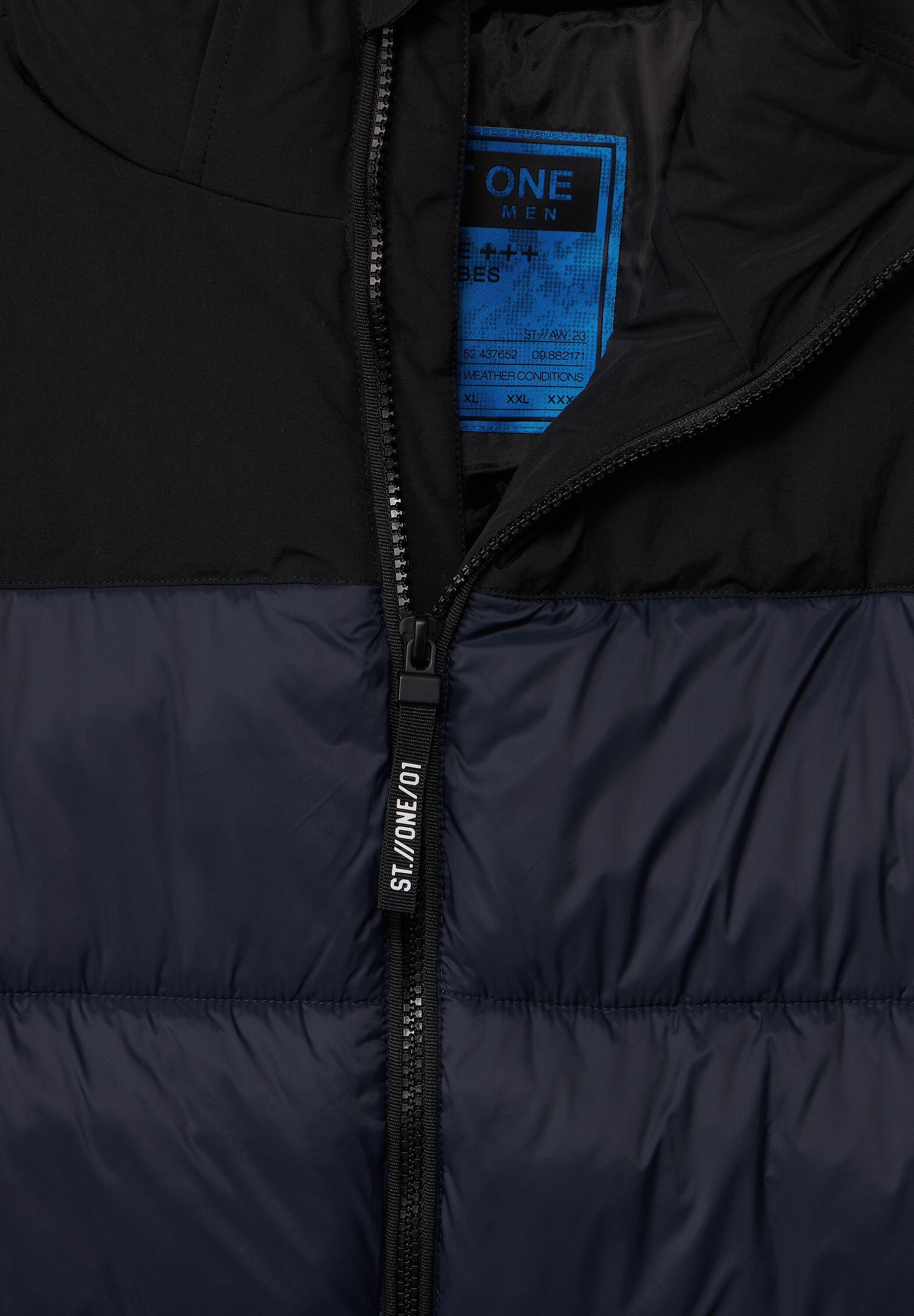 STREET ONE MEN Steppweste, aus softem Materialmix