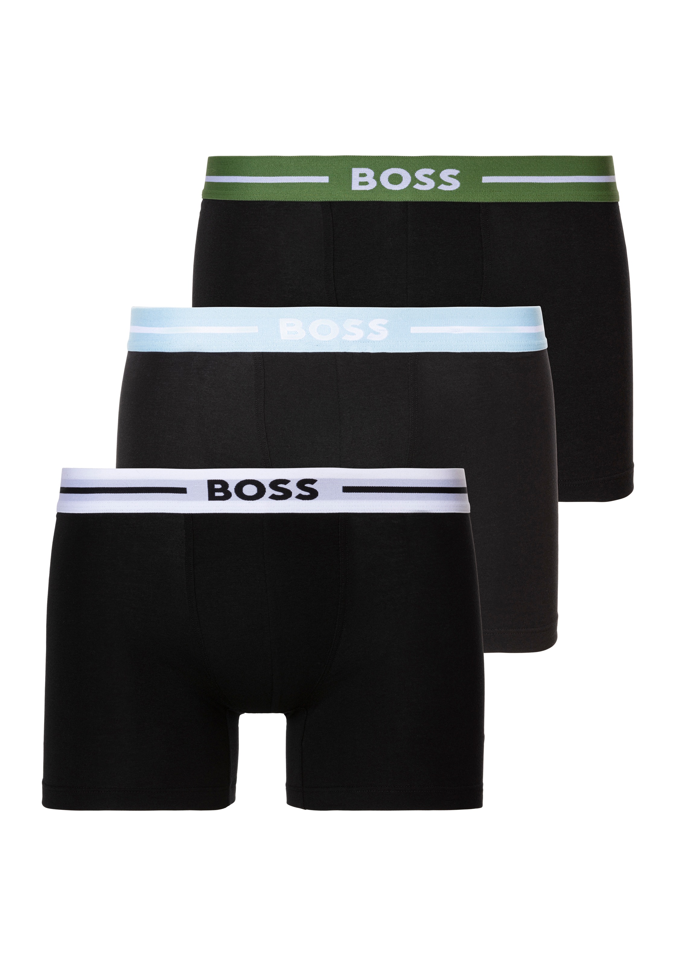 BOSS Boxer »BoxerBr 3P Bold«, (Packung, 3 St., 3er), mit elastischem Bund