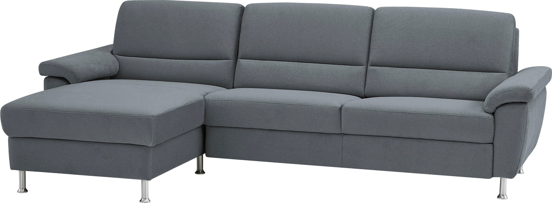 CALIZZA INTERIORS Ecksofa »Onyx L-Form«, Recamiere links oder rechts, wahlweise mit Bettfunktion, Breite 270 cm