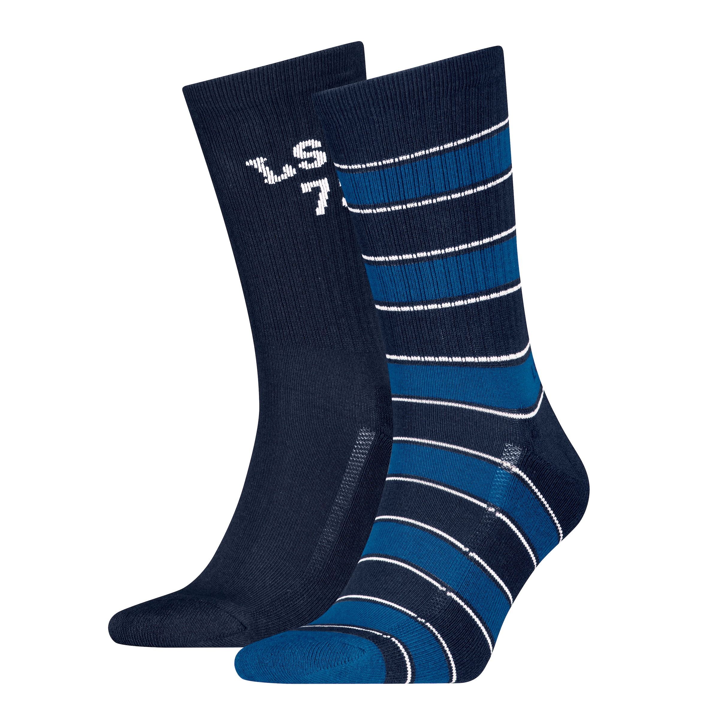 Levi's® Socken »LEVIS REG CUT RUGBY STRIPE 2P«, (2 Paar), mit angenehm weichem Tragegefühl