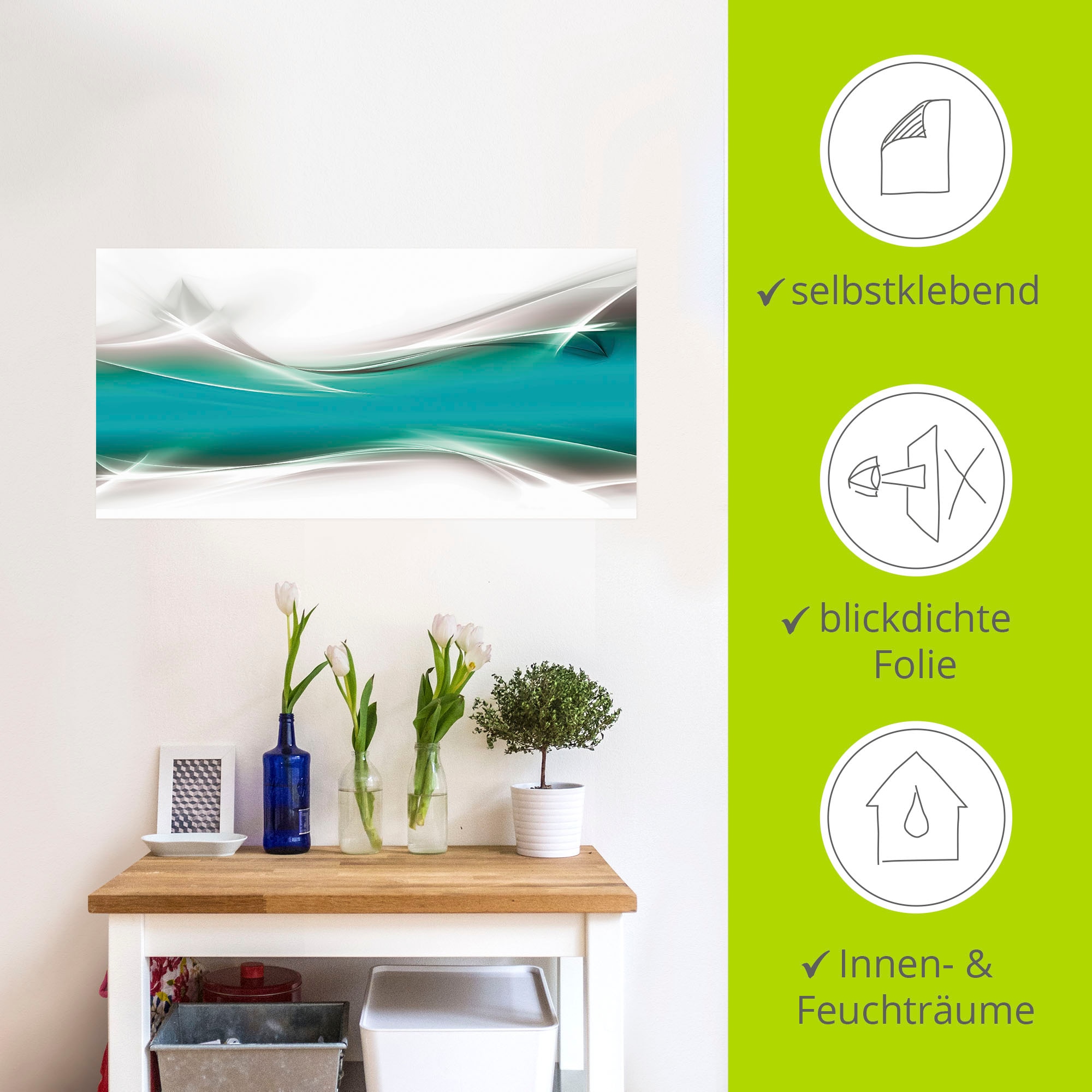 Artland Wandbild »Kreatives Element«, Gegenstandslos, (1 St.), als Alubild, Outdoorbild, Leinwandbild, Poster, Wandaufkleber