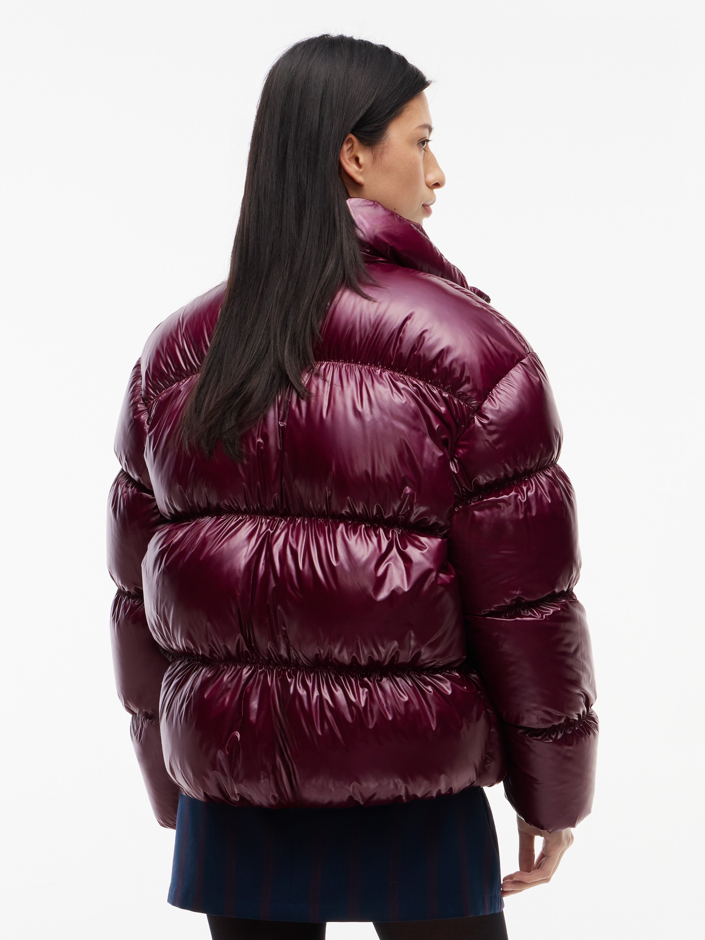 Tommy Jeans Steppjacke »TJW HIGH NECK SHINY PUFFER DOWN« Kunstfaser