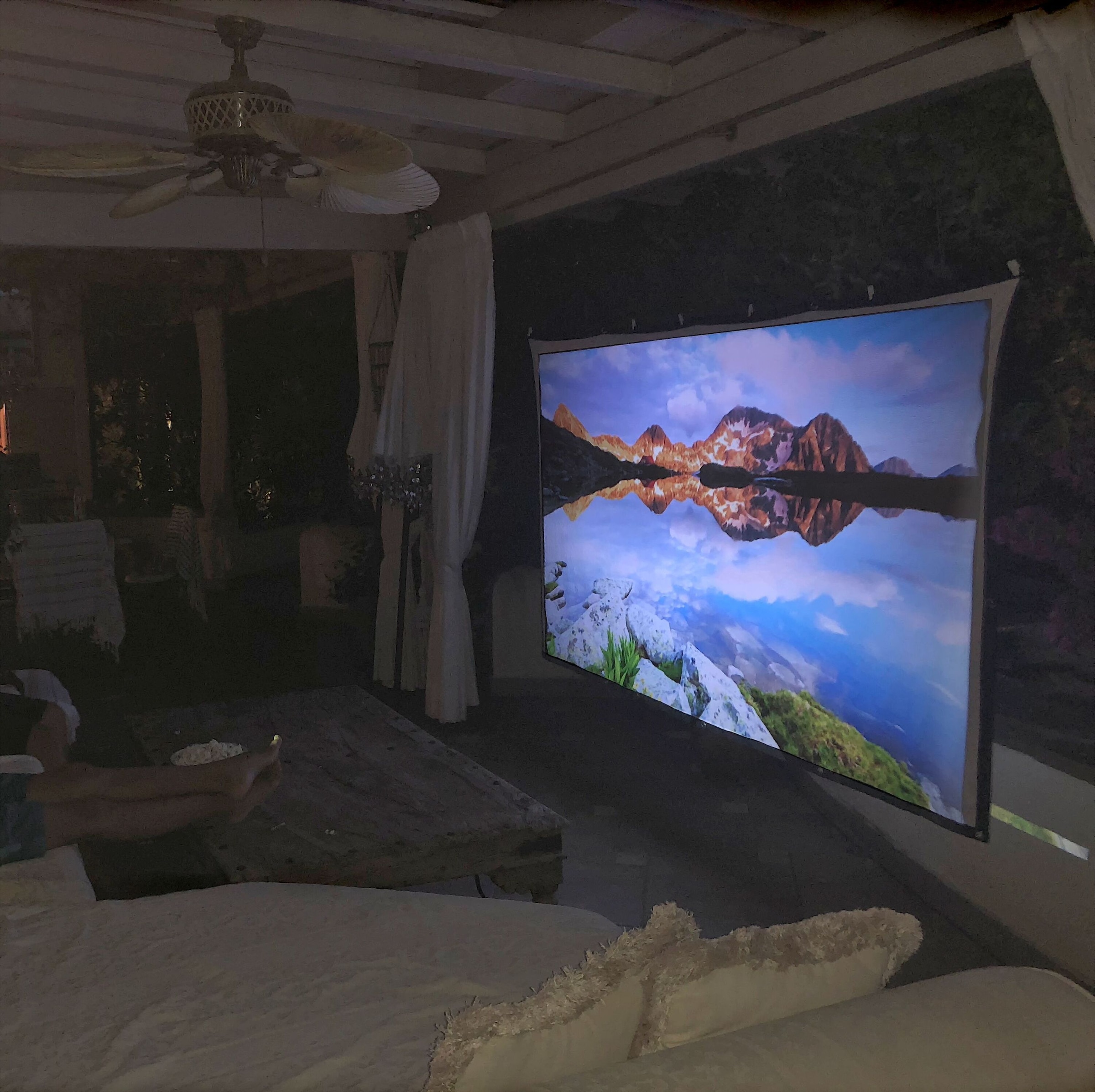 LA VAGUE Faltrahmenleinwand »Screen 16/9 120 Zoll Weiß/Schwarz LV-STA120FP«