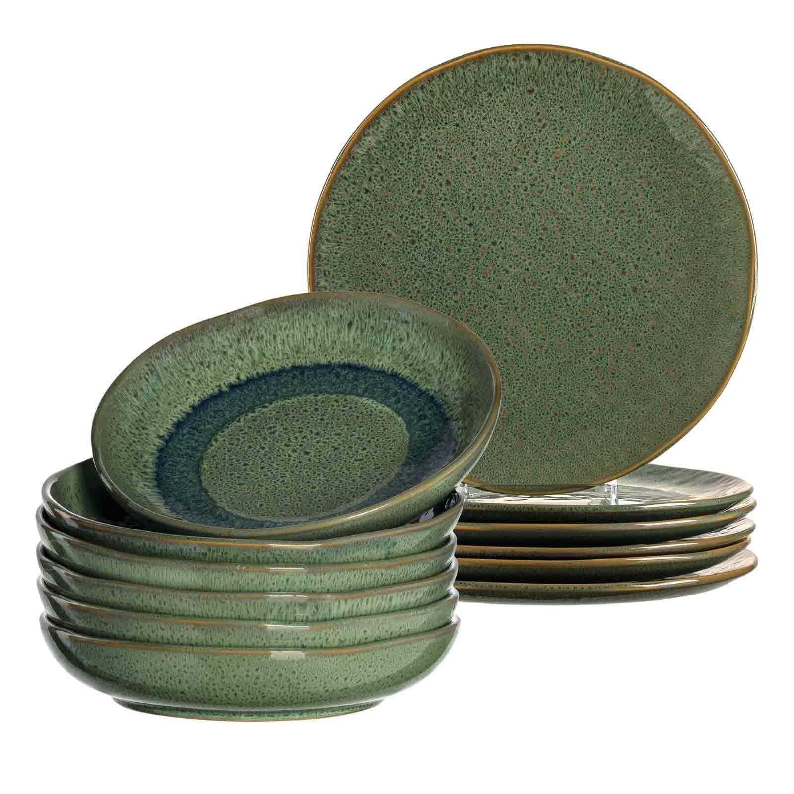 LEONARDO Geschirr-Set »Tafelservice Matera 12er Set« Ideal für den Alltag, spülmaschinengeeignet, mikrowellengeeignet