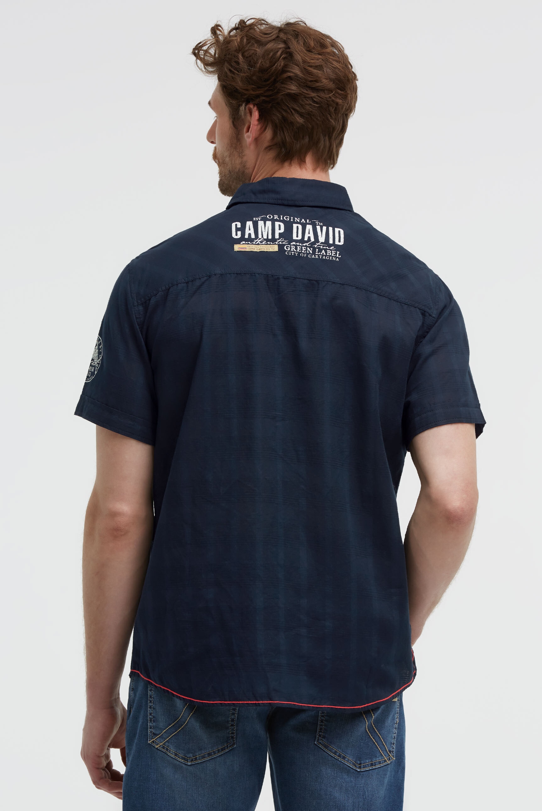 CAMP DAVID Kurzarmhemd mit Brusttasche