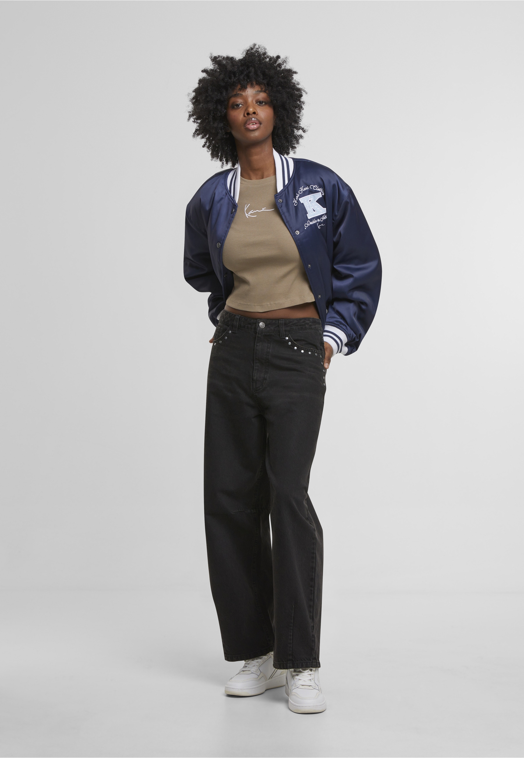 Karl Kani Collegejacke »Karl Kani Signature Bowling Jacket« 1 Stk. tlg. ohne Kapuze