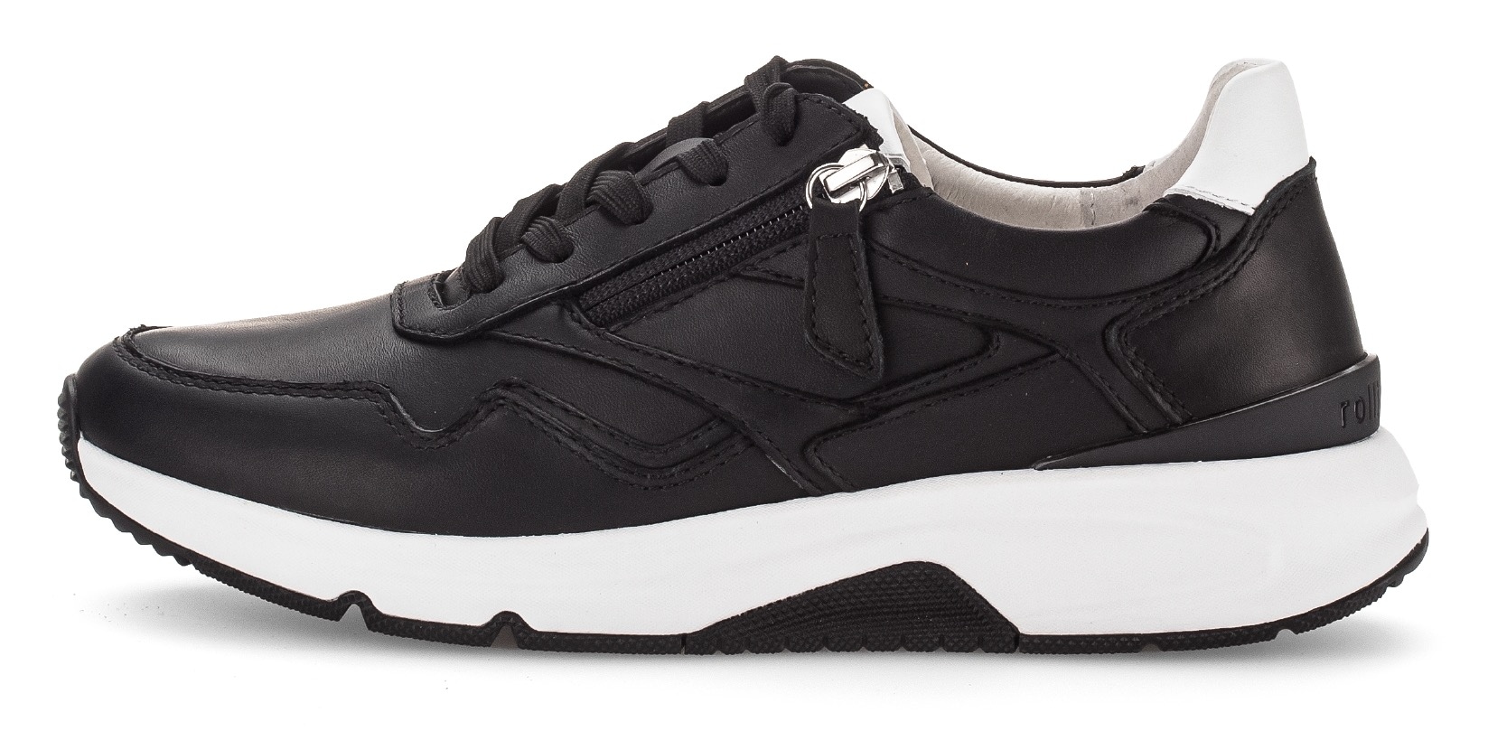 Gabor Rollingsoft Keilsneaker, Freizeitschuh, Halbschuh, Schnürschuh mit Schaftrandpolsterung