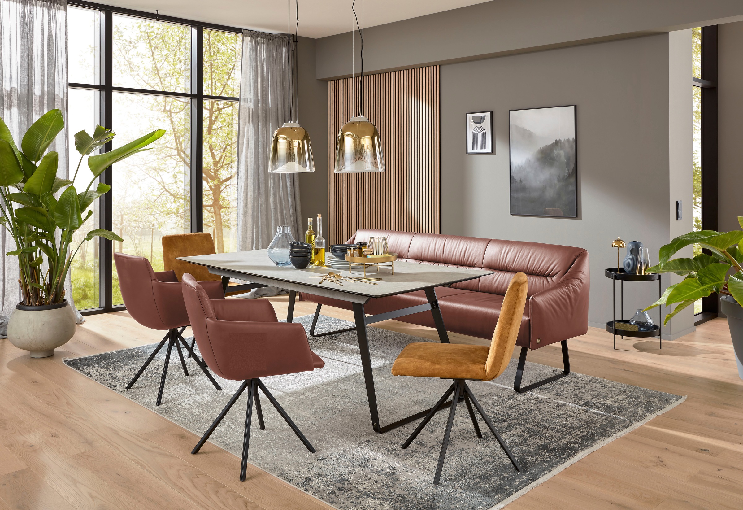 Musterring Essbank "JustB SP500" 1 Stk. tlg. Metallkufe schwarz, verschiede günstig online kaufen