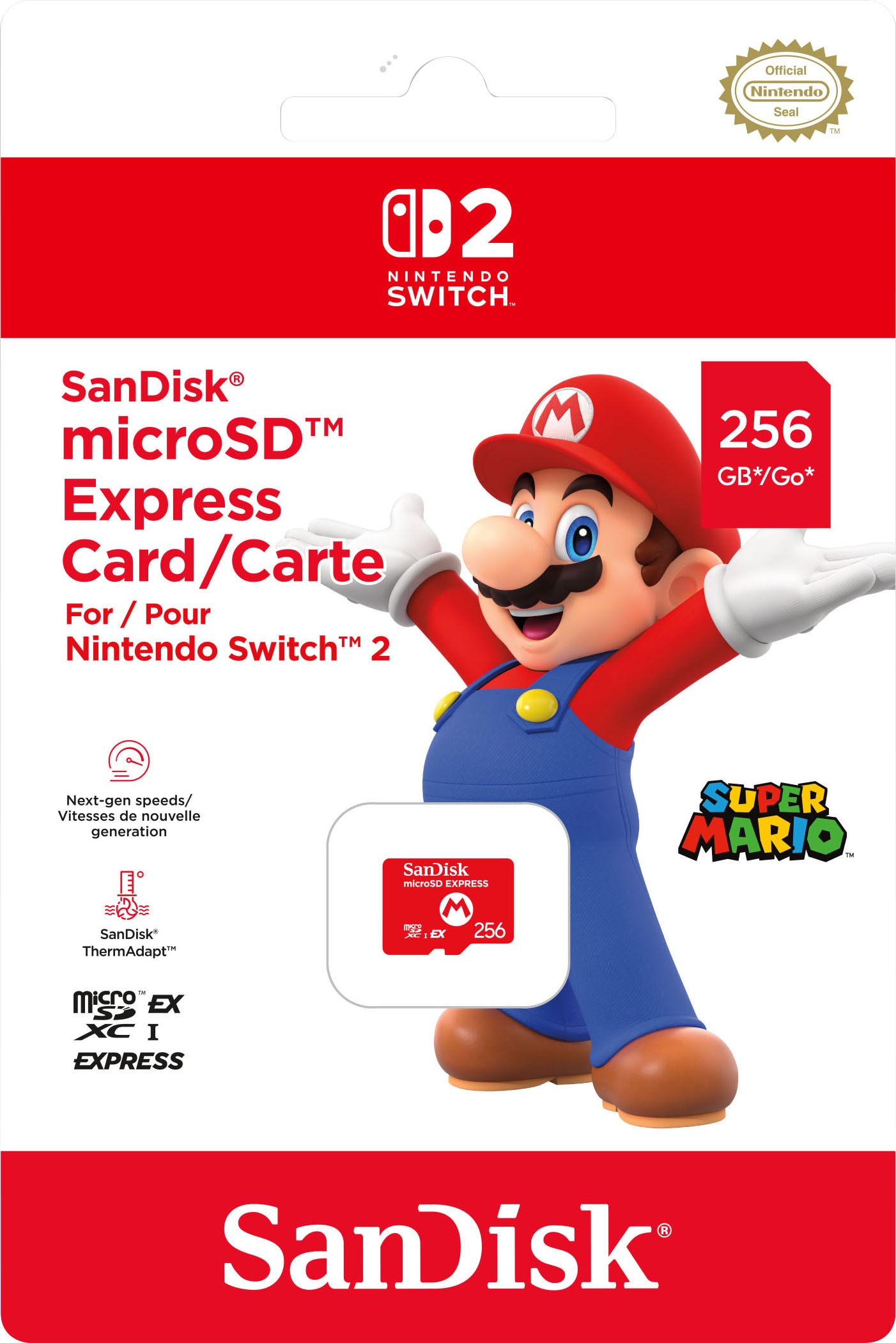 Nintendo Switch Speicherkarte »microSDXC EXPRESS 256 GB (Mario Design)«