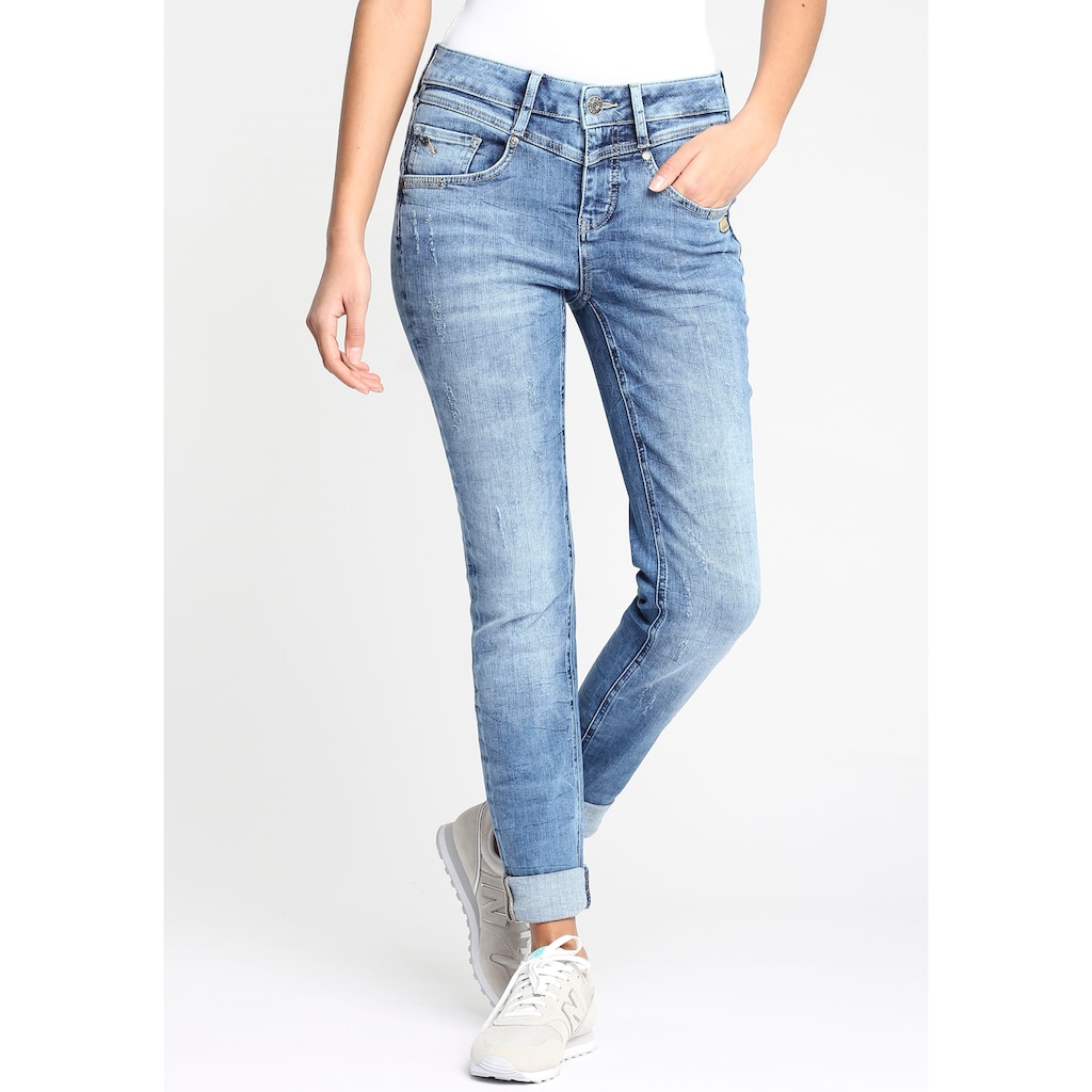 GANG Skinny-fit-Jeans »MARISSA«, mit modischer V-Passe vorn & hinten
