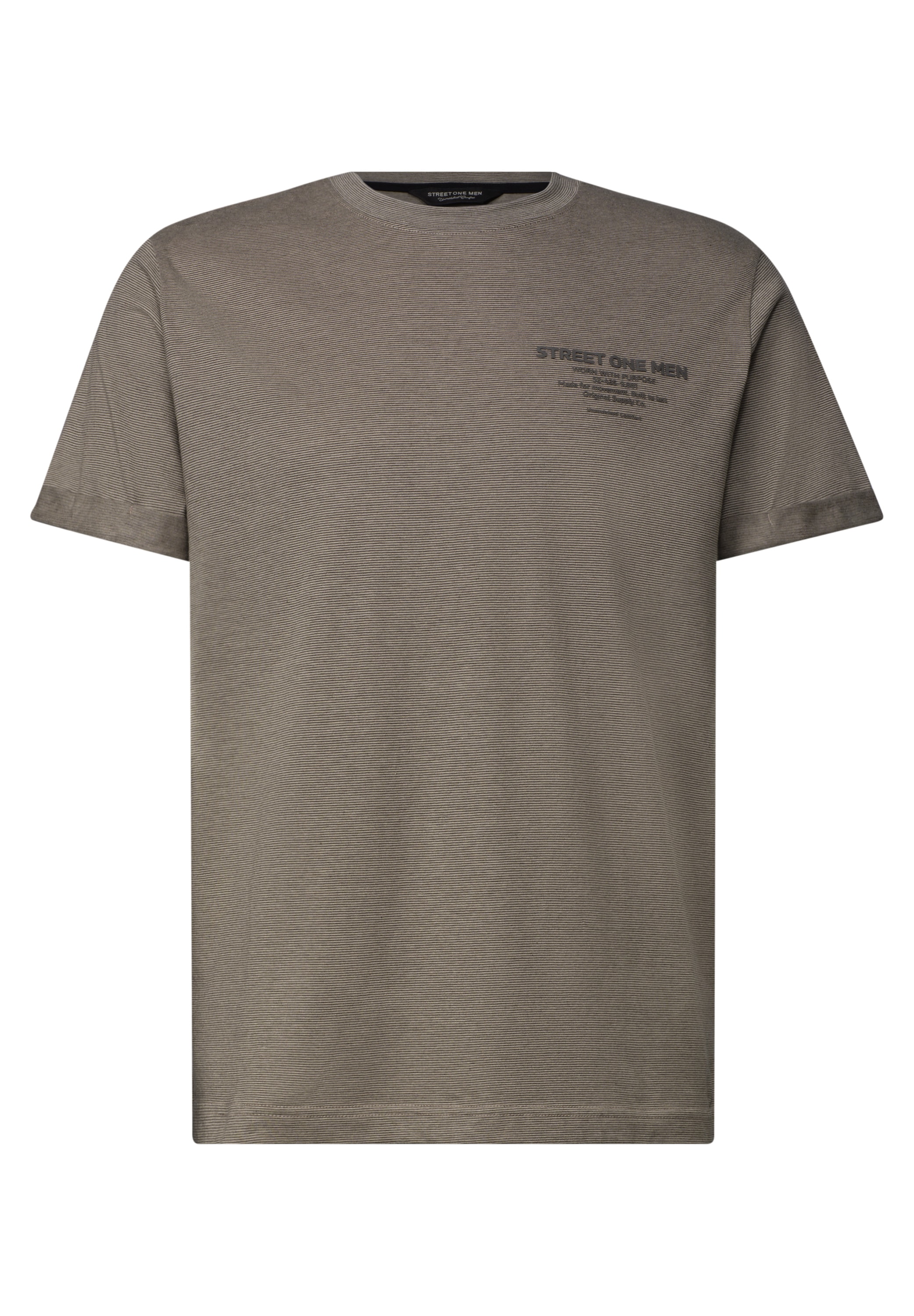 STREET ONE MEN T-Shirt aus reiner Baumwolle