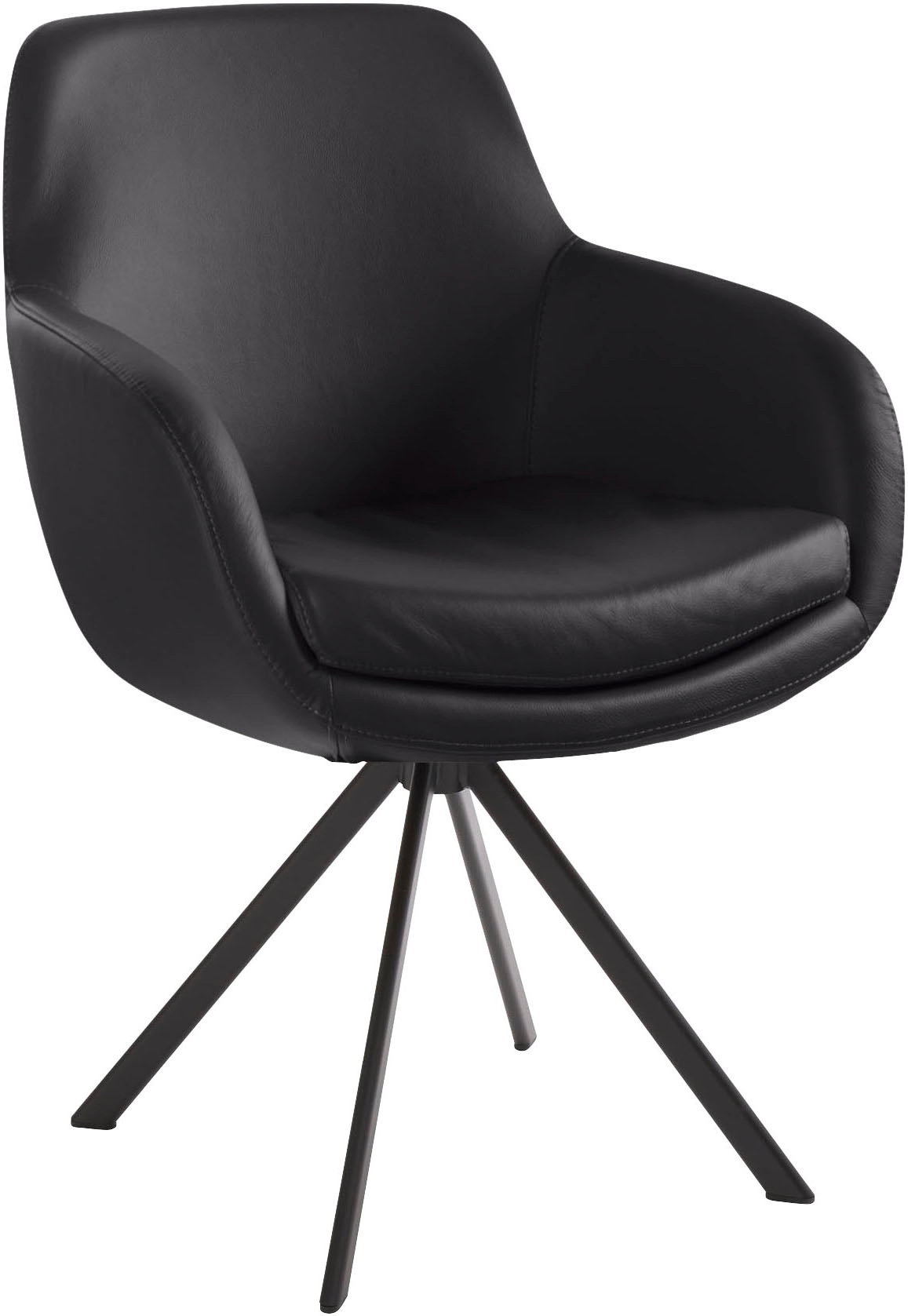 Musterring Esszimmerstuhl "Tavia", (Set), 2 St., Echtleder, Stativgestell E günstig online kaufen