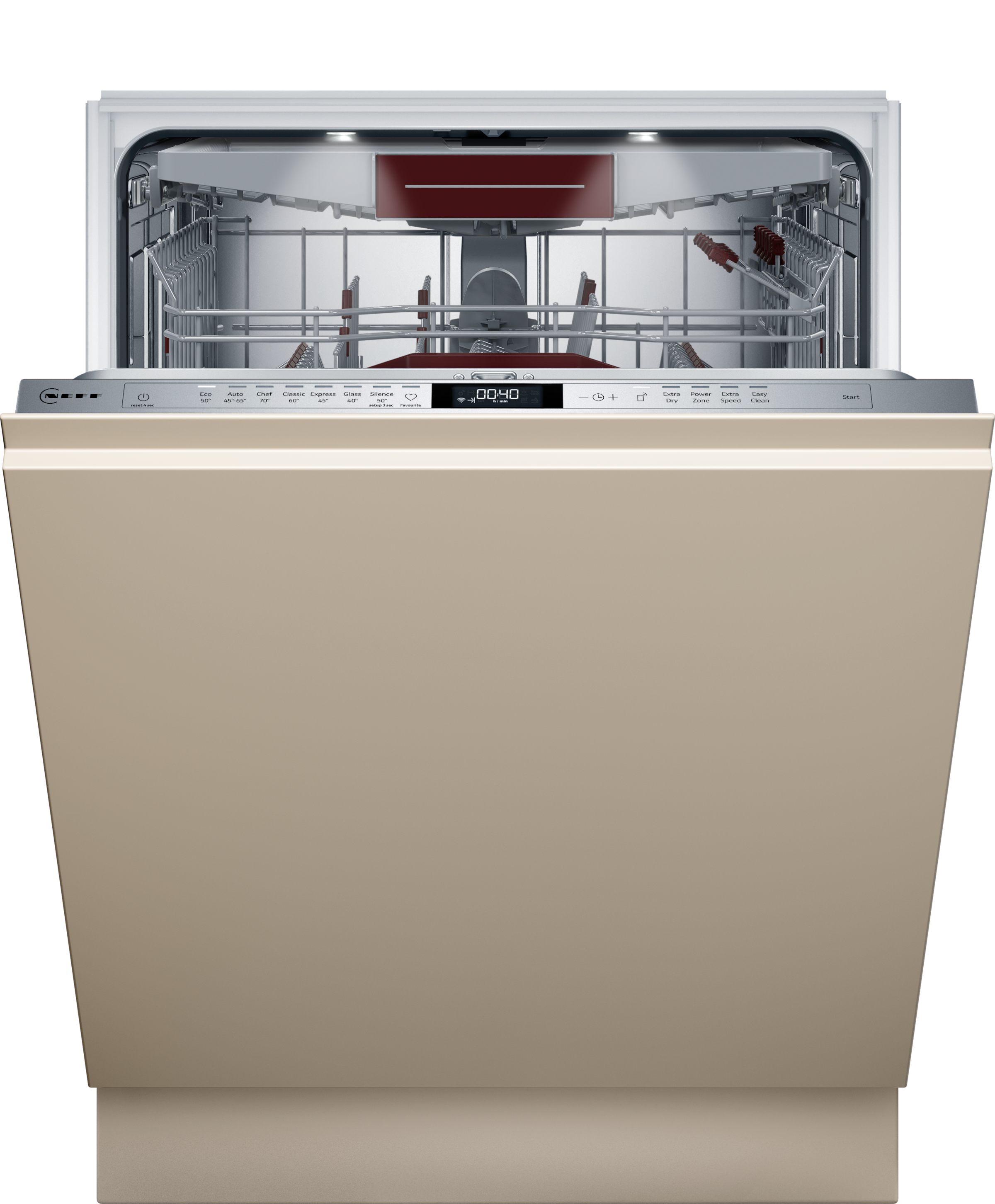 NEFF vollintegrierbarer Geschirrspüler XXL »S257ECX14E«, 14 Maßgedecke, mit Rack Matic