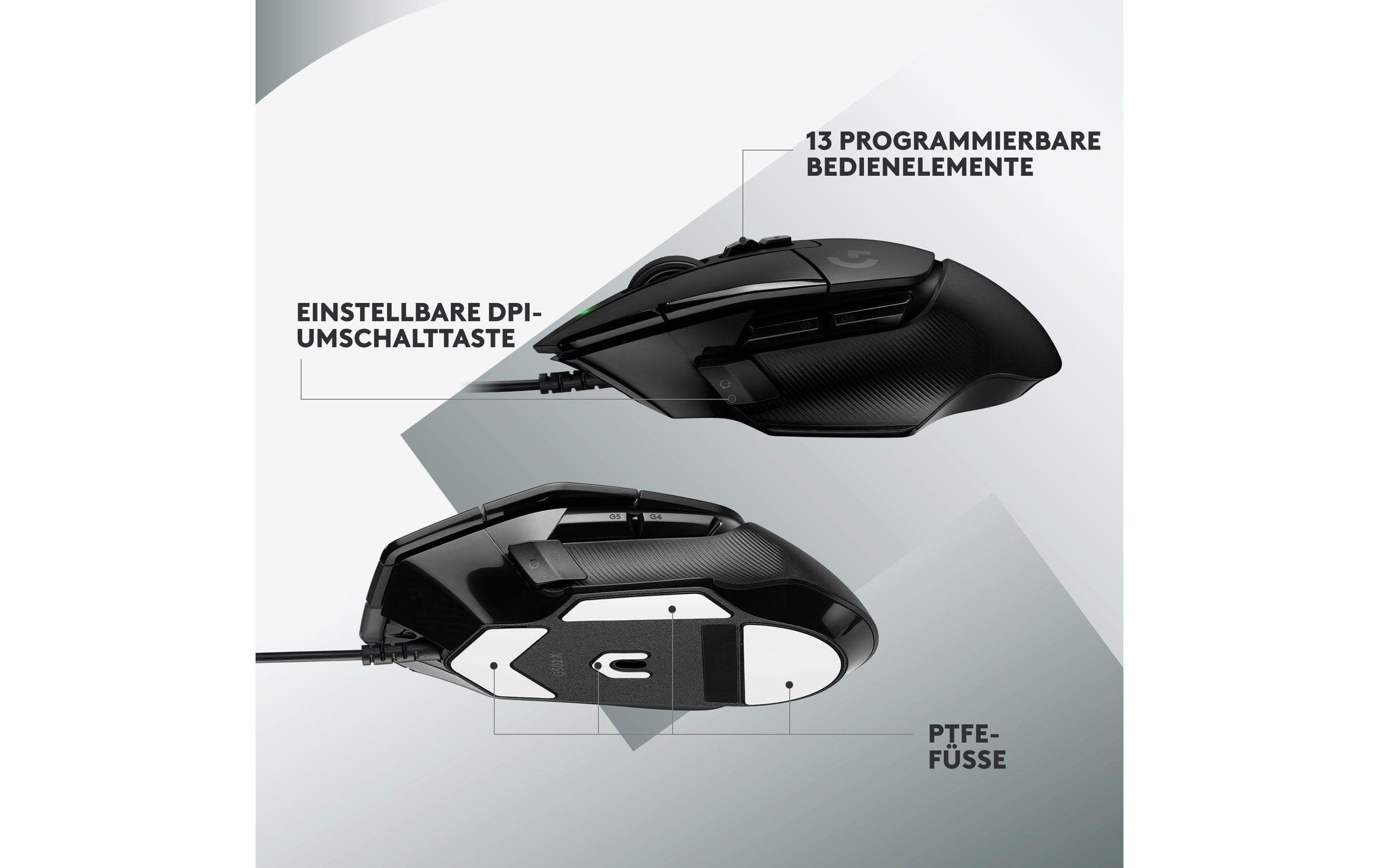 Logitech Gaming-Maus »G502 X Schwarz« kabelgebunden
